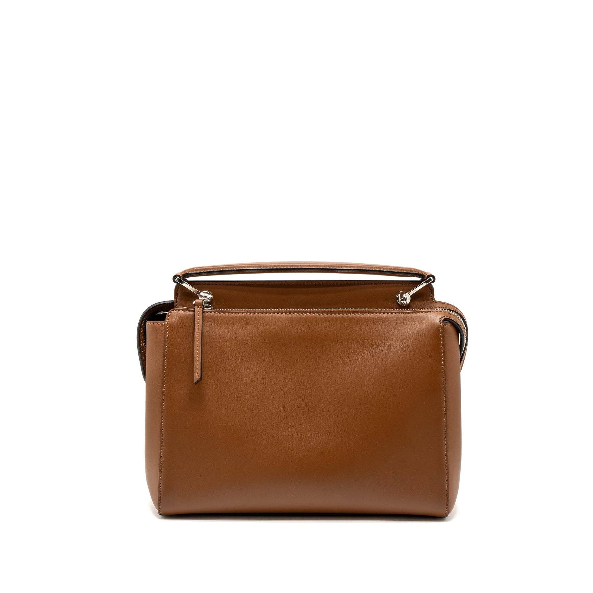 FNDI DotCom Bag Calfskin Brown SHW