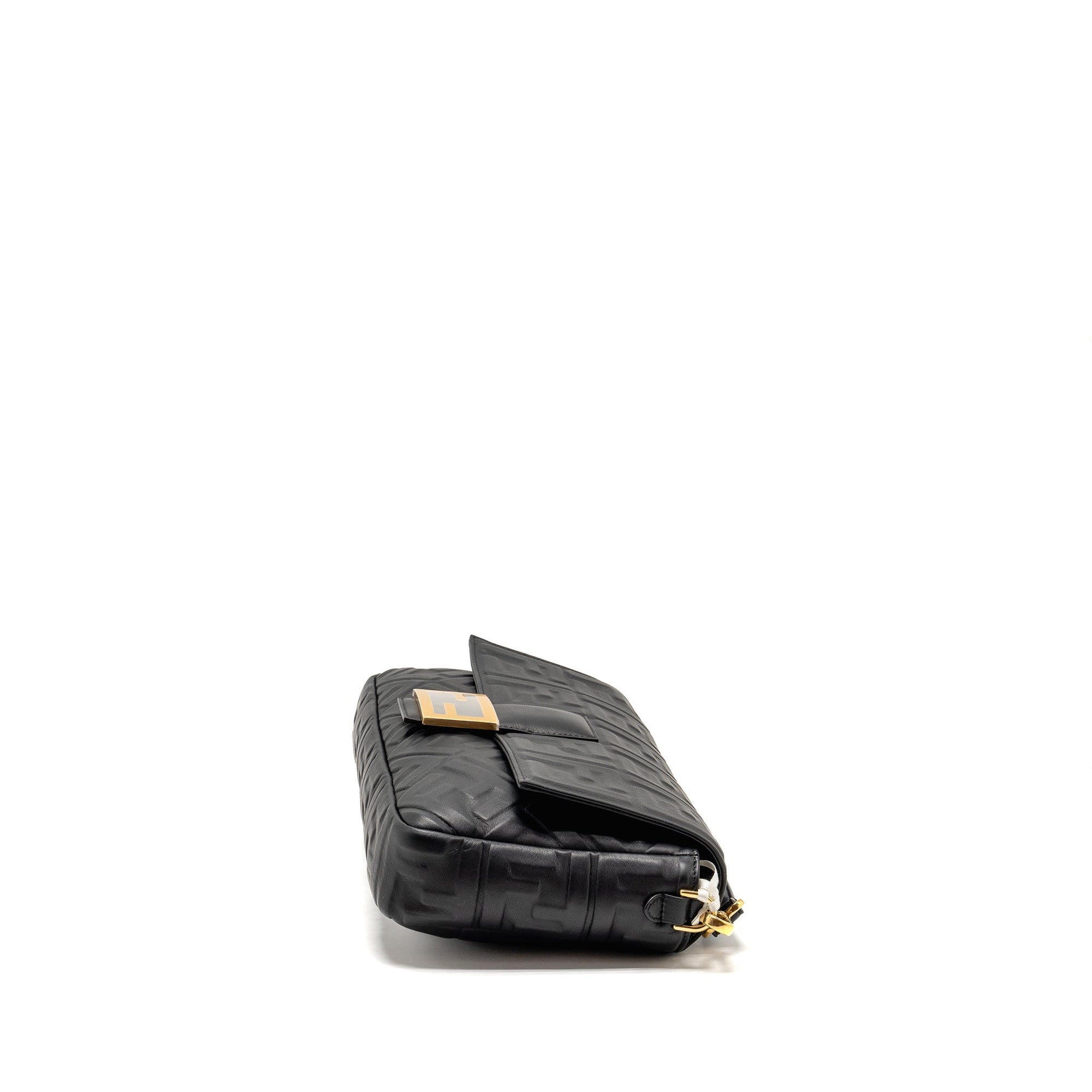 FNDI Large Baguette Bag Nappa Black GHW