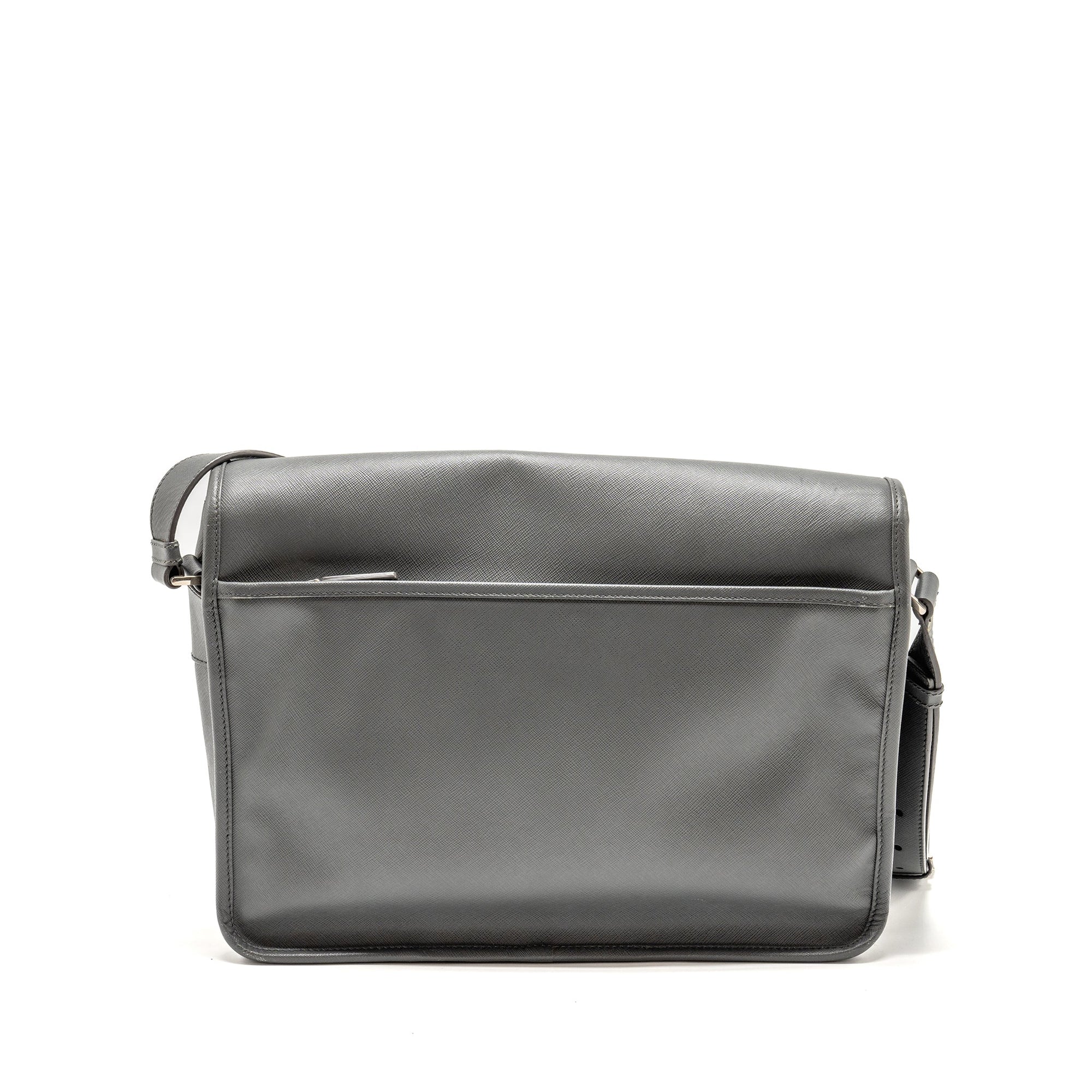 PRD flap messanger bag caviar grey SHW