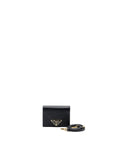 PRD Card Holder With Shoulder Strap Saffiano Leather Black GHW