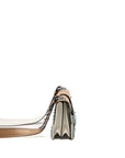PRD Cahier Embellished Two-tone Leather Shoulder Bag White / Caramel SHW