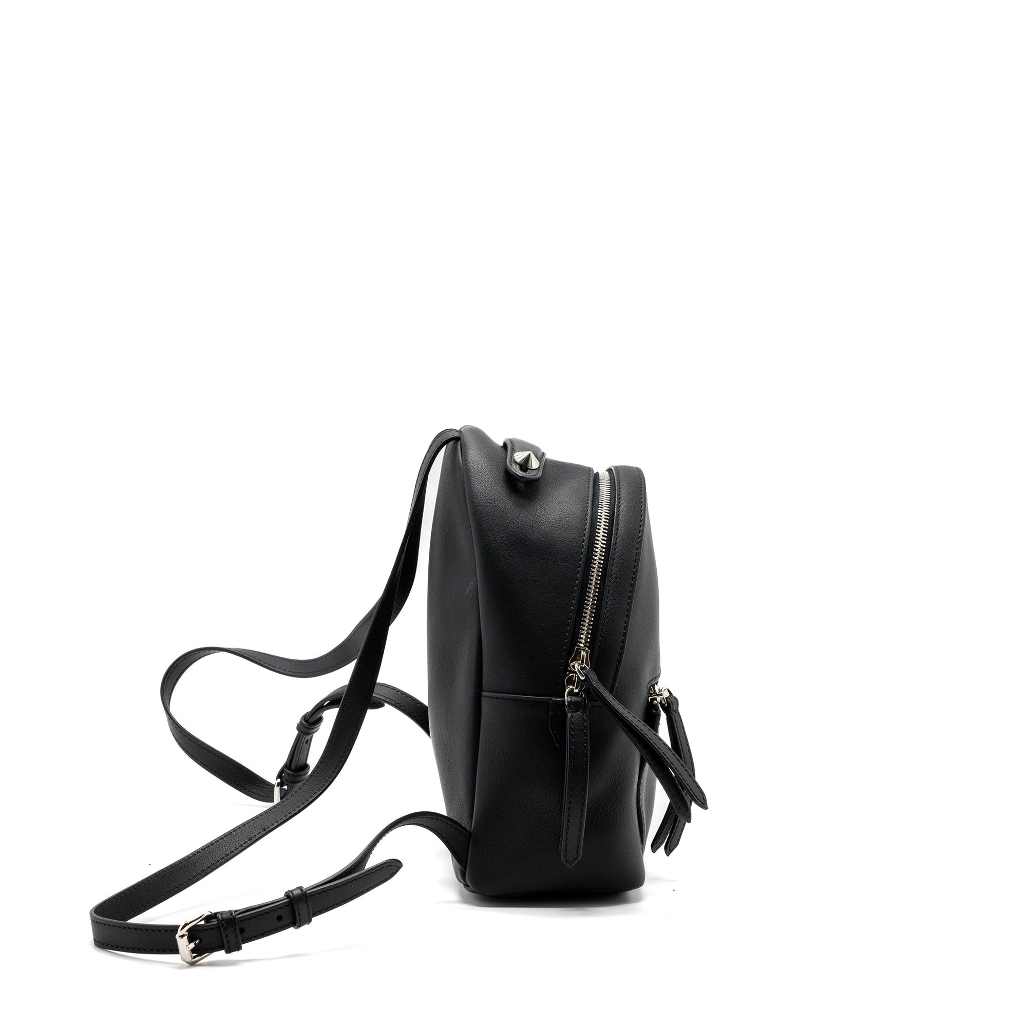 FNDI By The Way Backpack Leather Crystal Black SHW