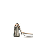 PRD Cahier Embellished Two-tone Leather Shoulder Bag White / Caramel SHW