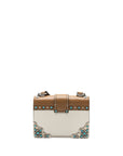 PRD Cahier Embellished Two-tone Leather Shoulder Bag White / Caramel SHW