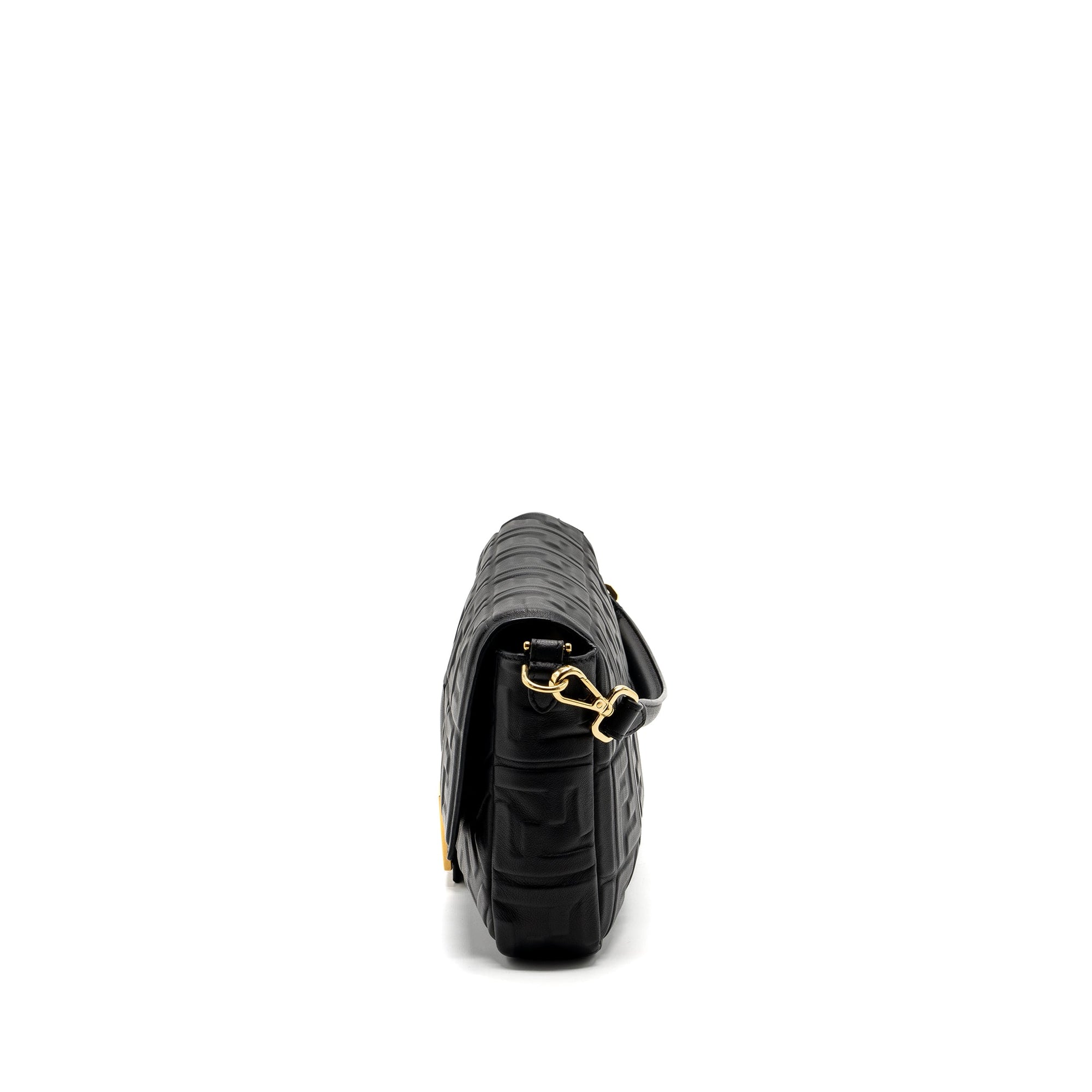 FNDI Large Baguette Bag Nappa Black GHW