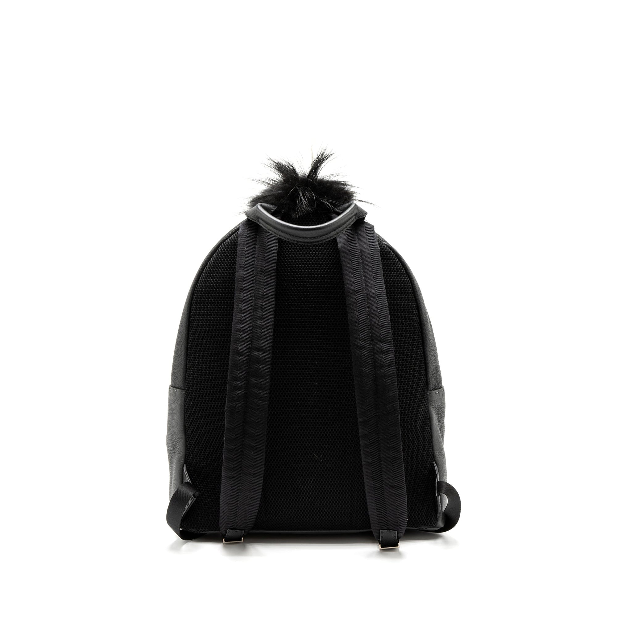 FNDI Large Backpack Calfskin/Fur/Crocodile Black/Multicolour SHW