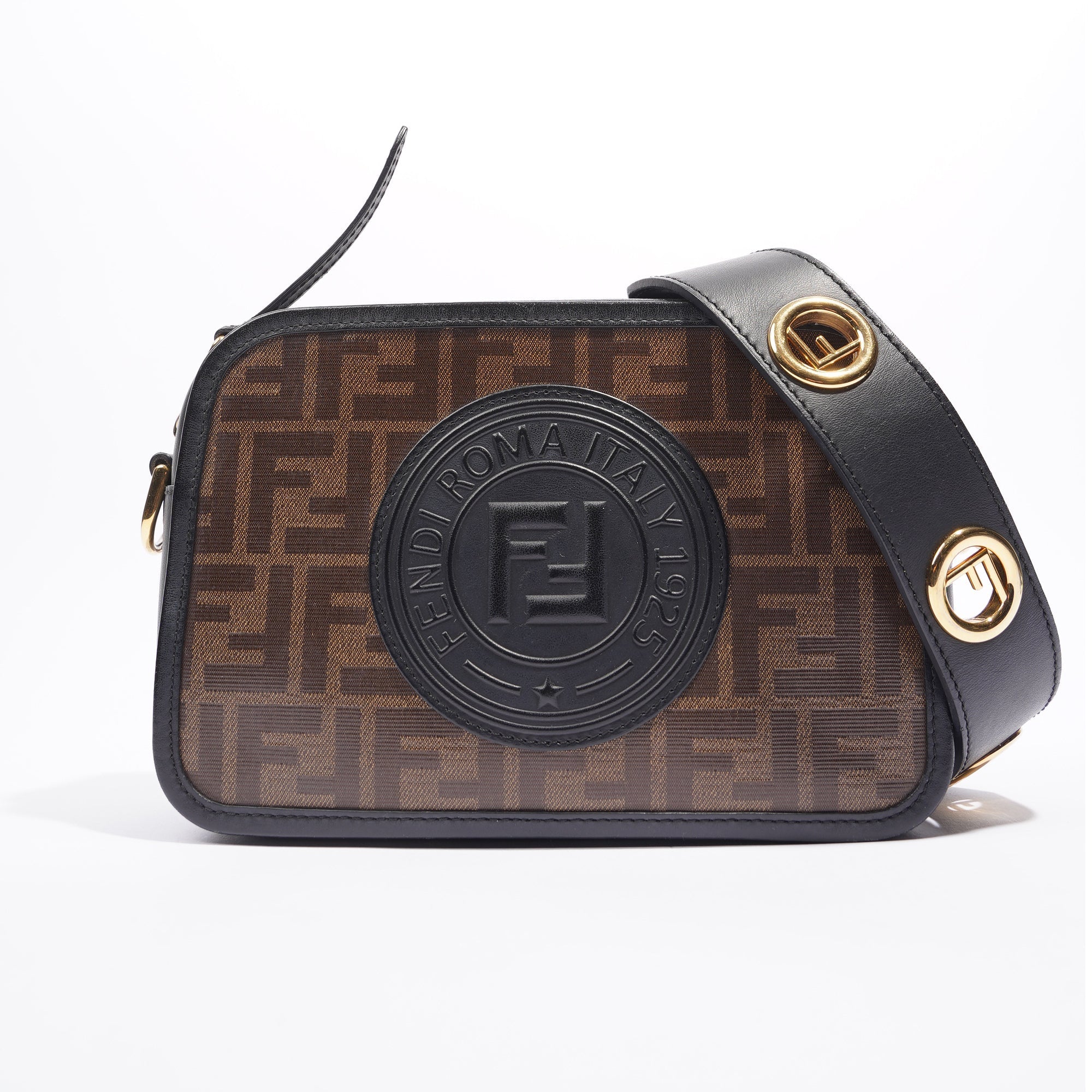 FNDI Camera Case Monogram Leather / Canvas