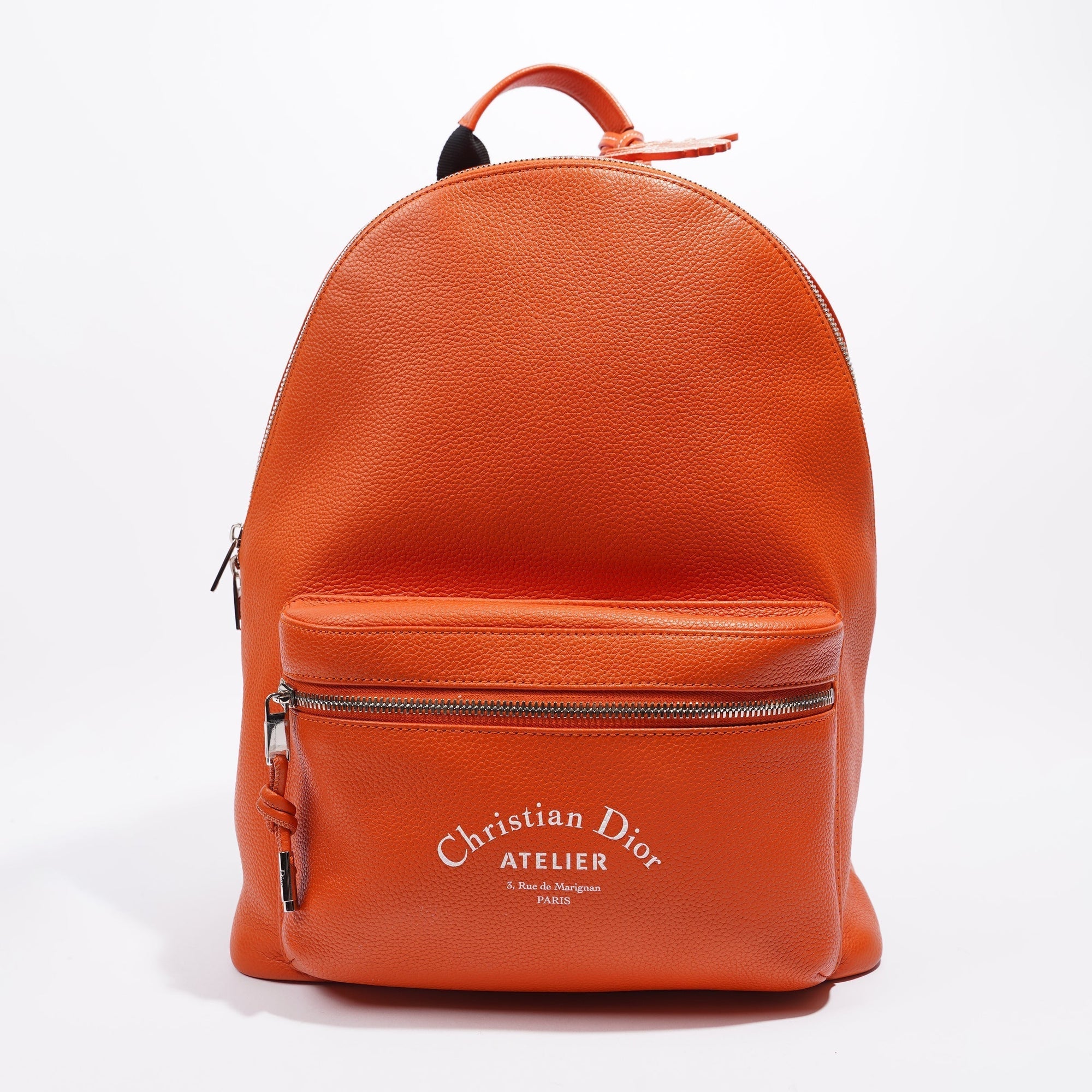 Christian D1OR Atelier Backpack Orange Leather