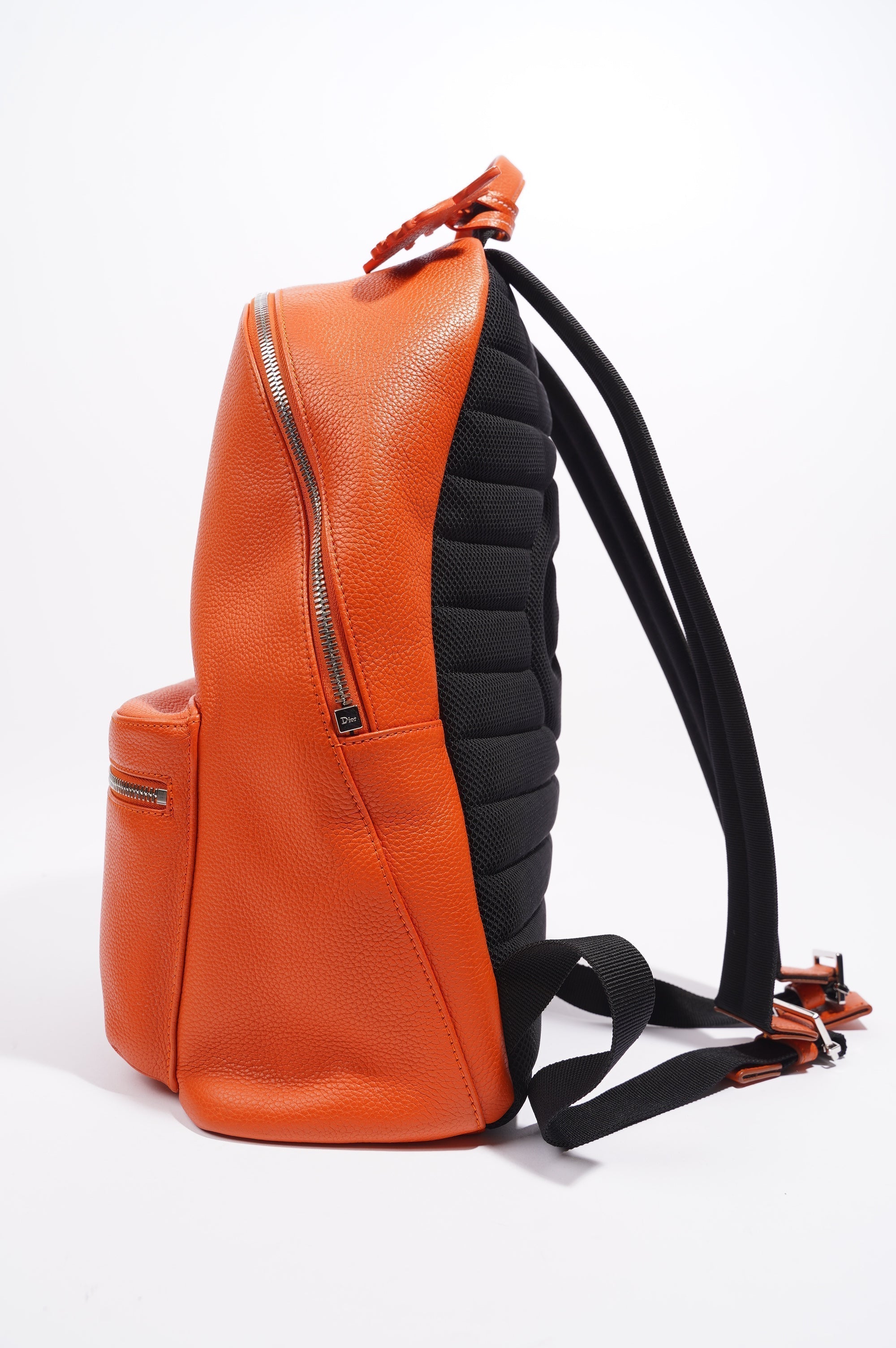 Christian D1OR Atelier Backpack Orange Leather