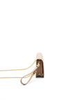 PRD Giada Saffiano Leather Wallet on Chain Beige
