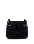 PRD Corsaire Hobo Bag Velvet/Leather Black GHW
