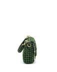 FNDI Baguette Limited edition Tweed Green GHW