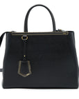 FNDI 2Jours Tote Bag Black GHW