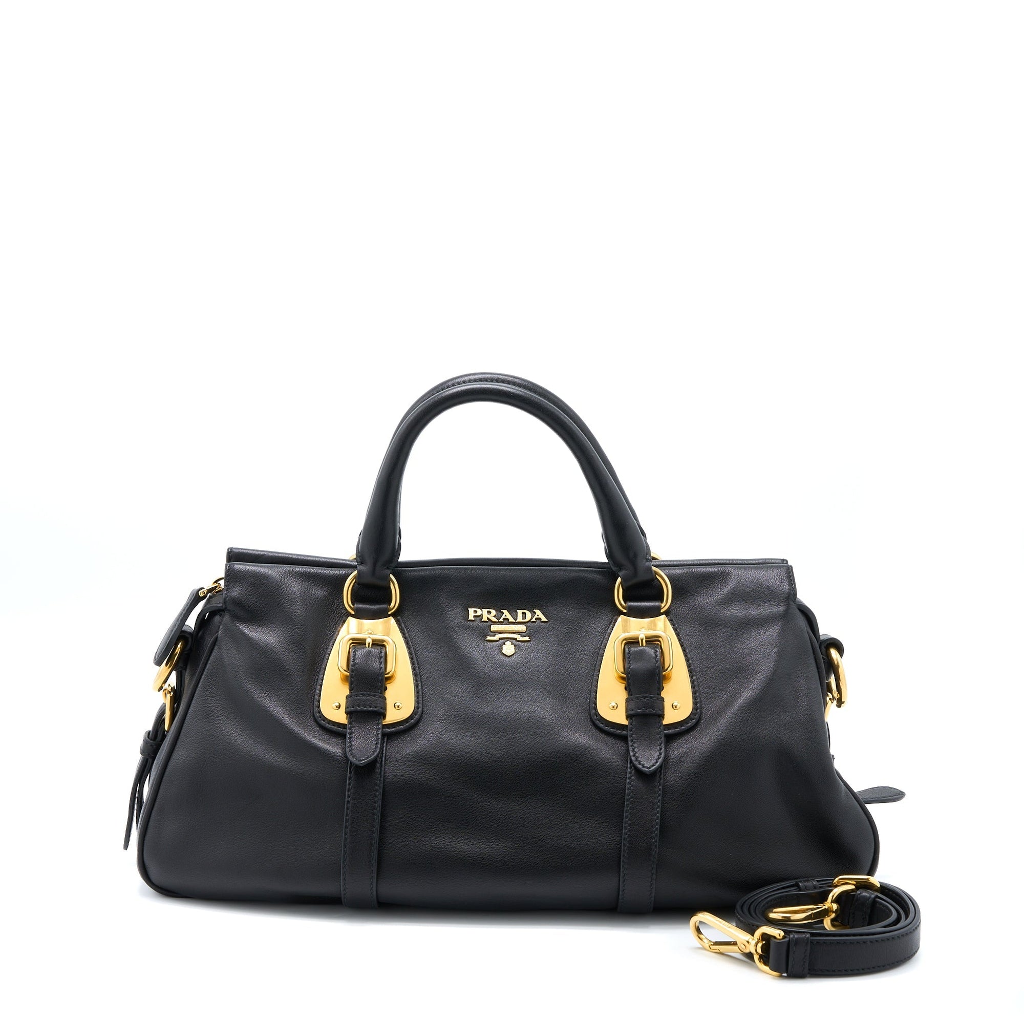 PRD Bauletto Tote Bag Soft Calfskin Black GHW