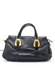 PRD Bauletto Tote Bag Soft Calfskin Black GHW
