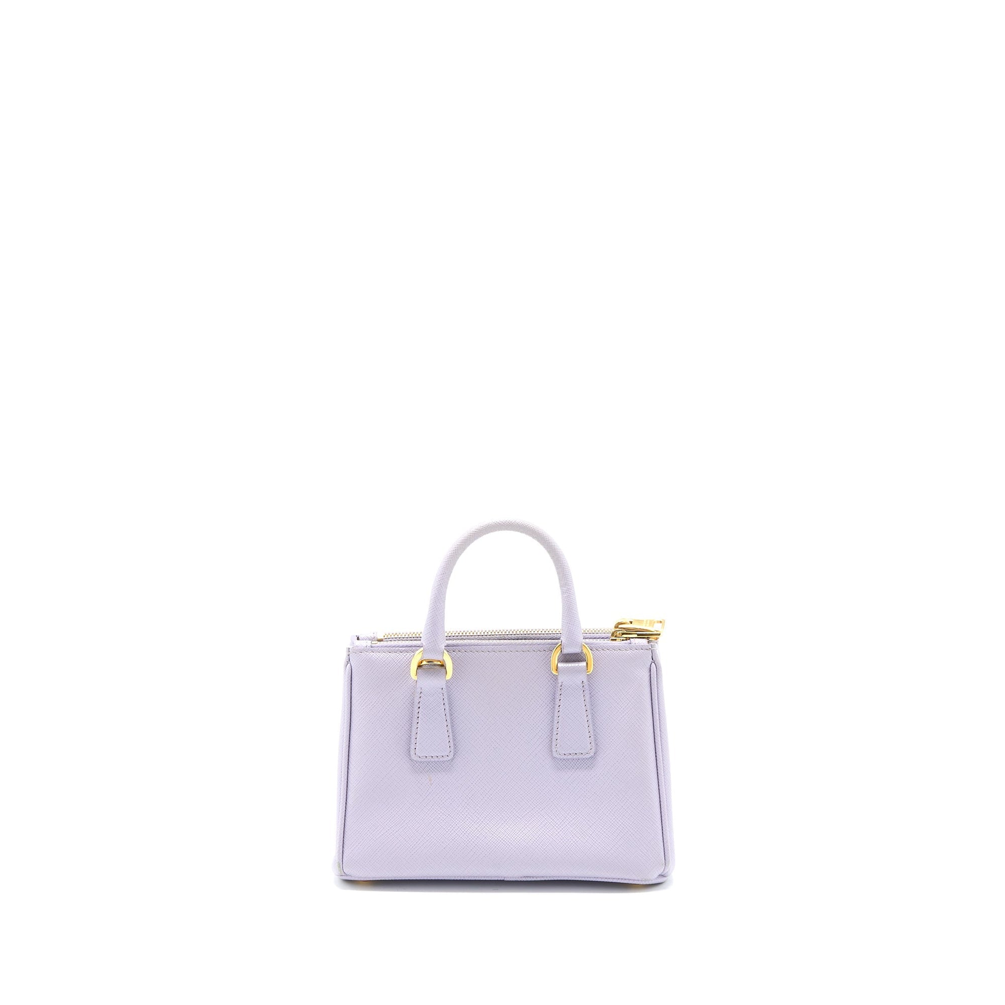 PRD Galleria Saffiano Mini Bag Leather Light Purple GHW