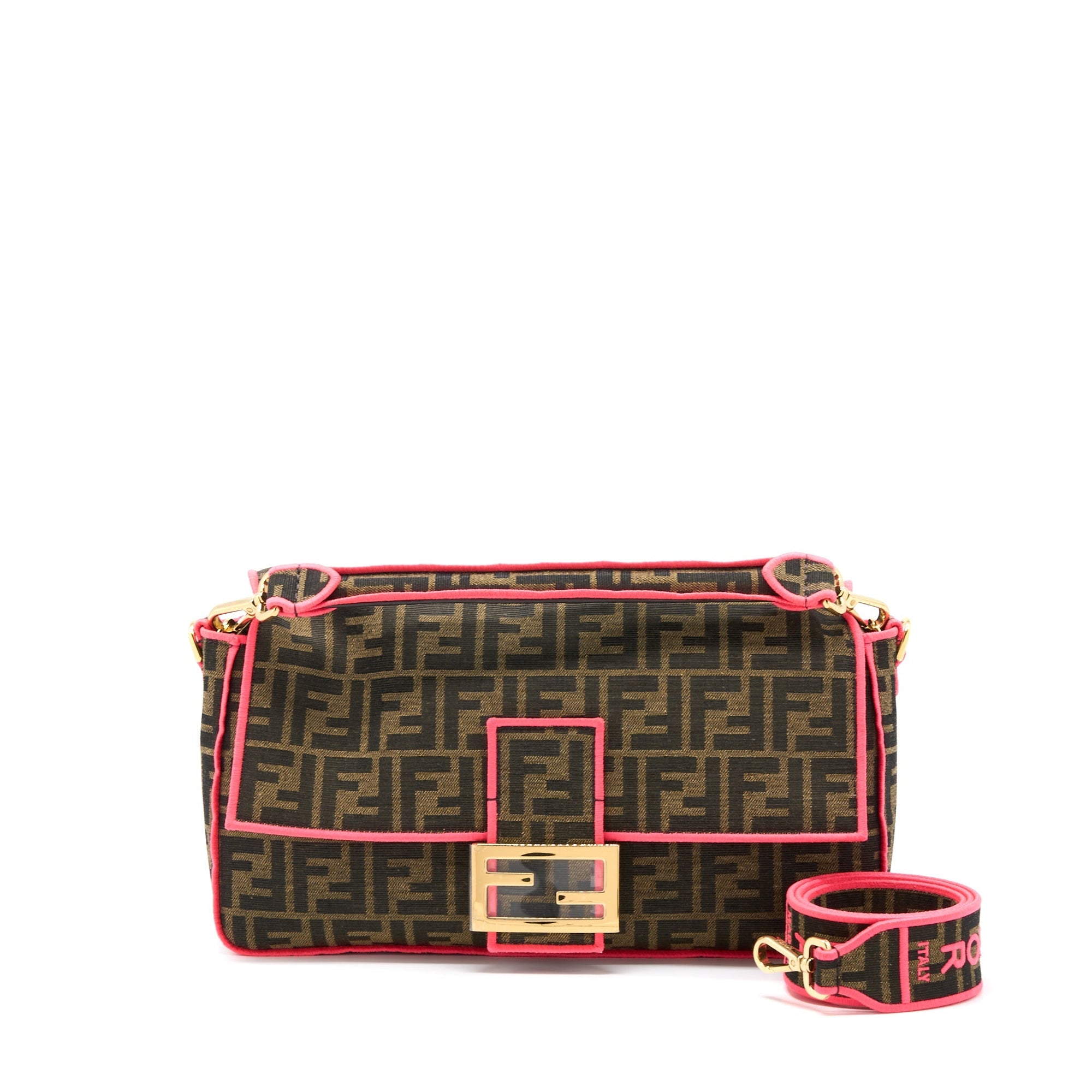 FNDI Buguette Shoulder Bag FF Jacquard Fabric/Multicolour GHW
