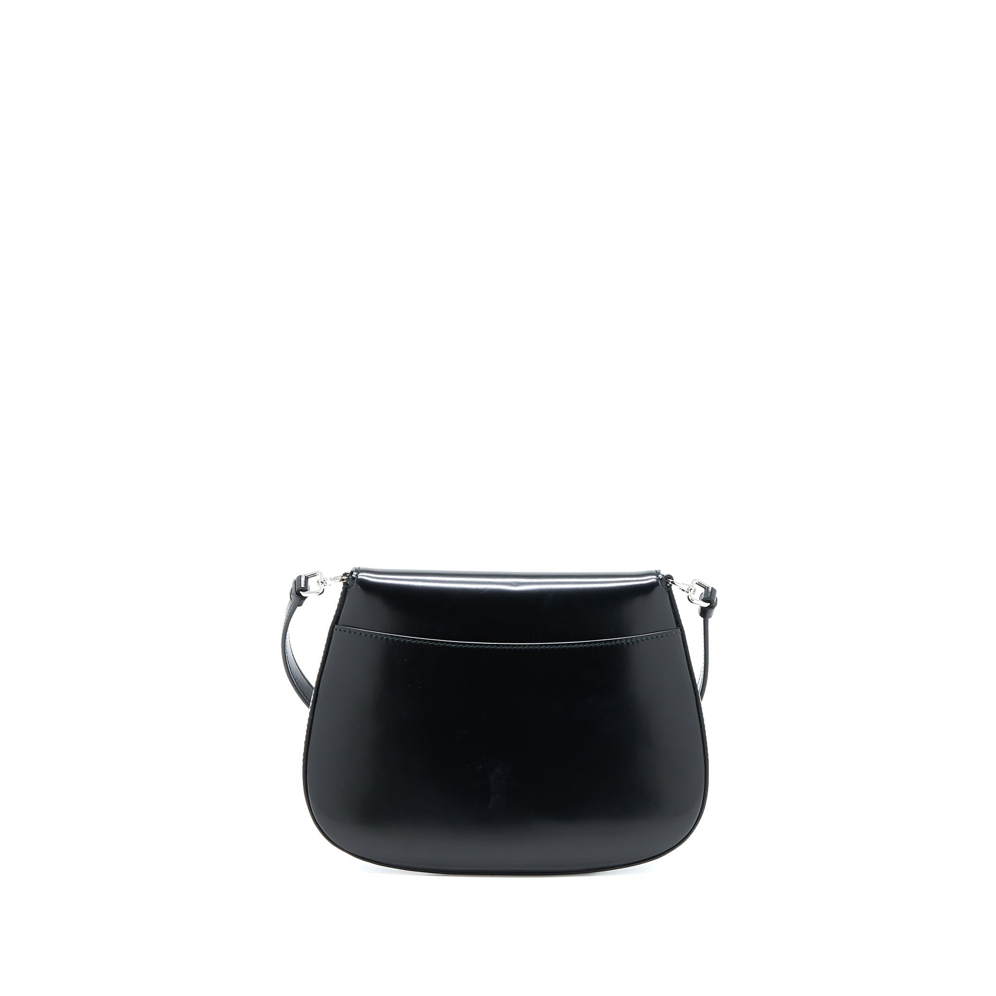 PRD Cleo Shoulder Bag Brushed Leather Black SHW