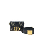 Christian D1OR 30 Montaigne Box Bag Oblique Canvas Blue