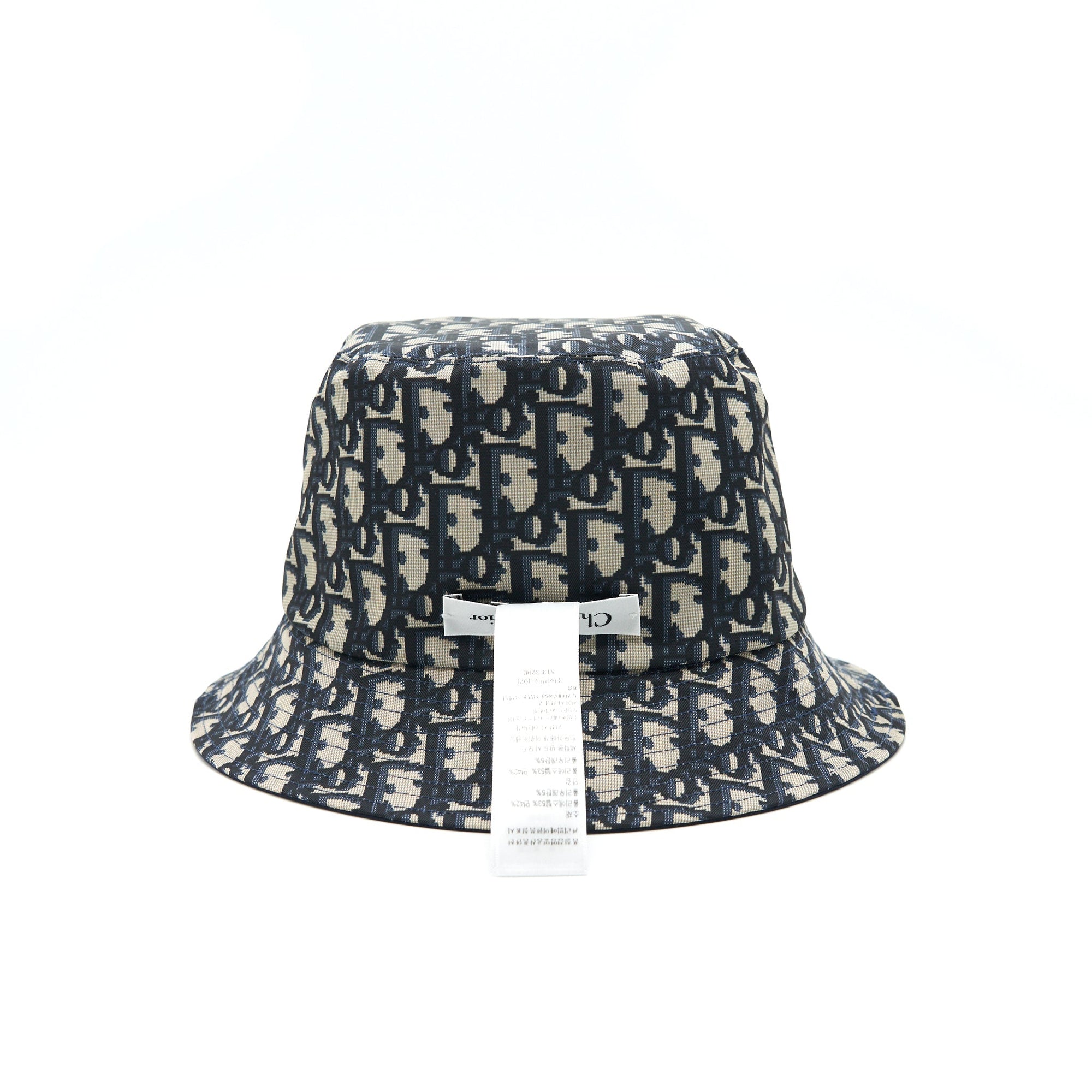 CHRISTIAN D1OR BUCKET HAT NAVY SIZE58