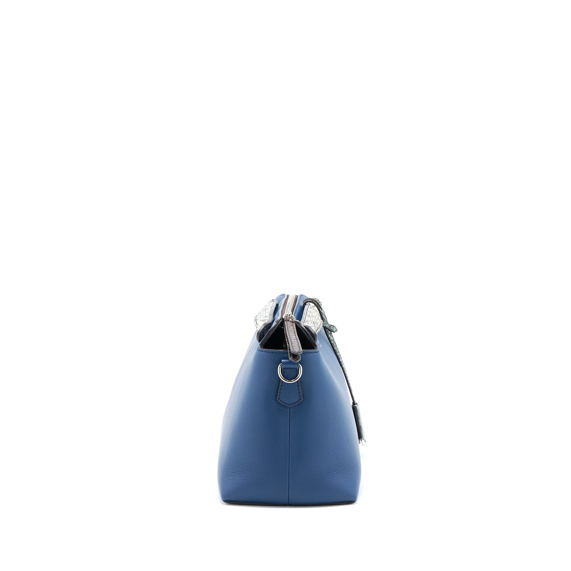 FNDI By The Way Calfskin/ Python Dark Blue SHW