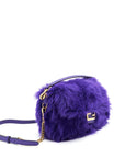 FNDI Baguette Fur Handbag Purple