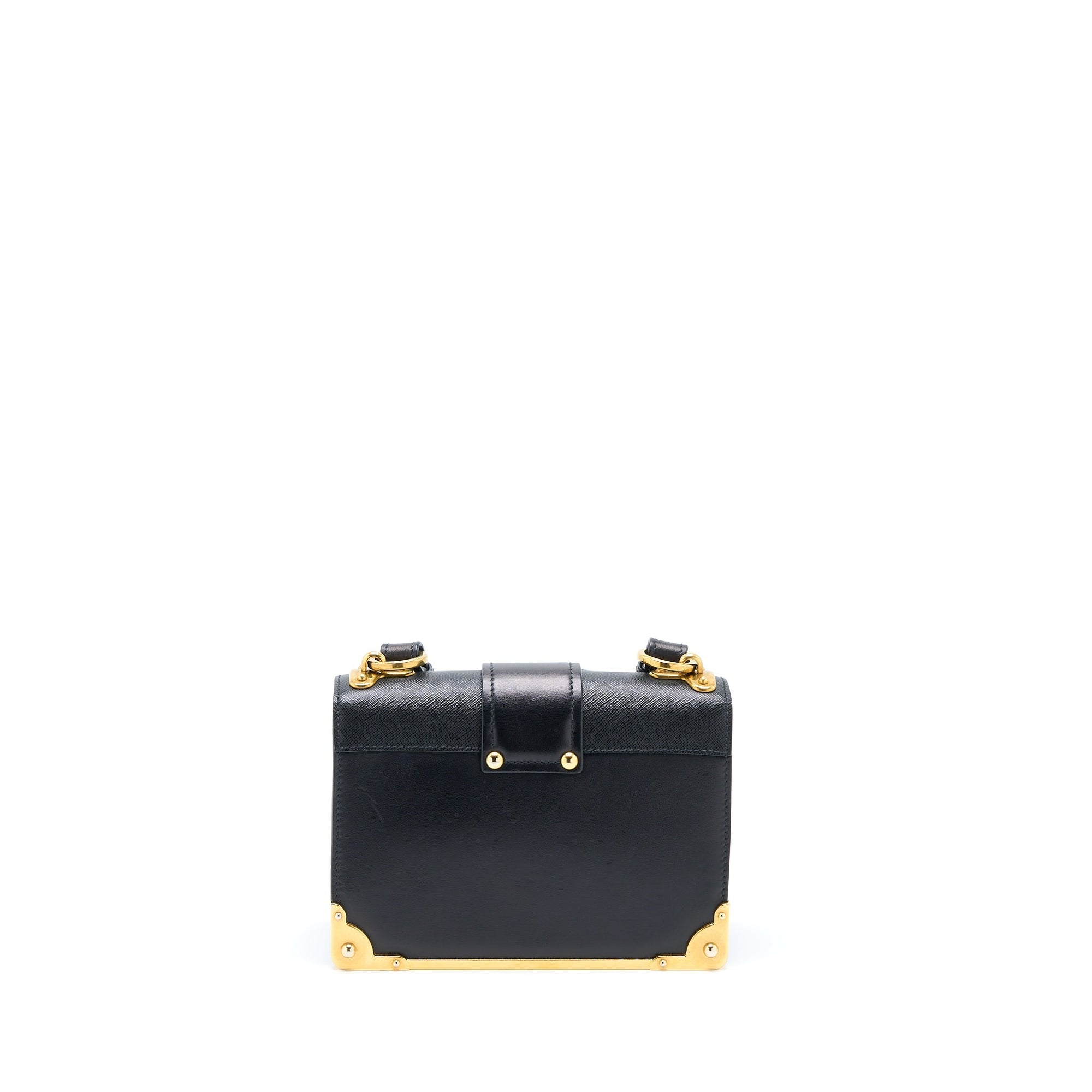 PRD Cahier Crossbody Bag Leather Black GHW
