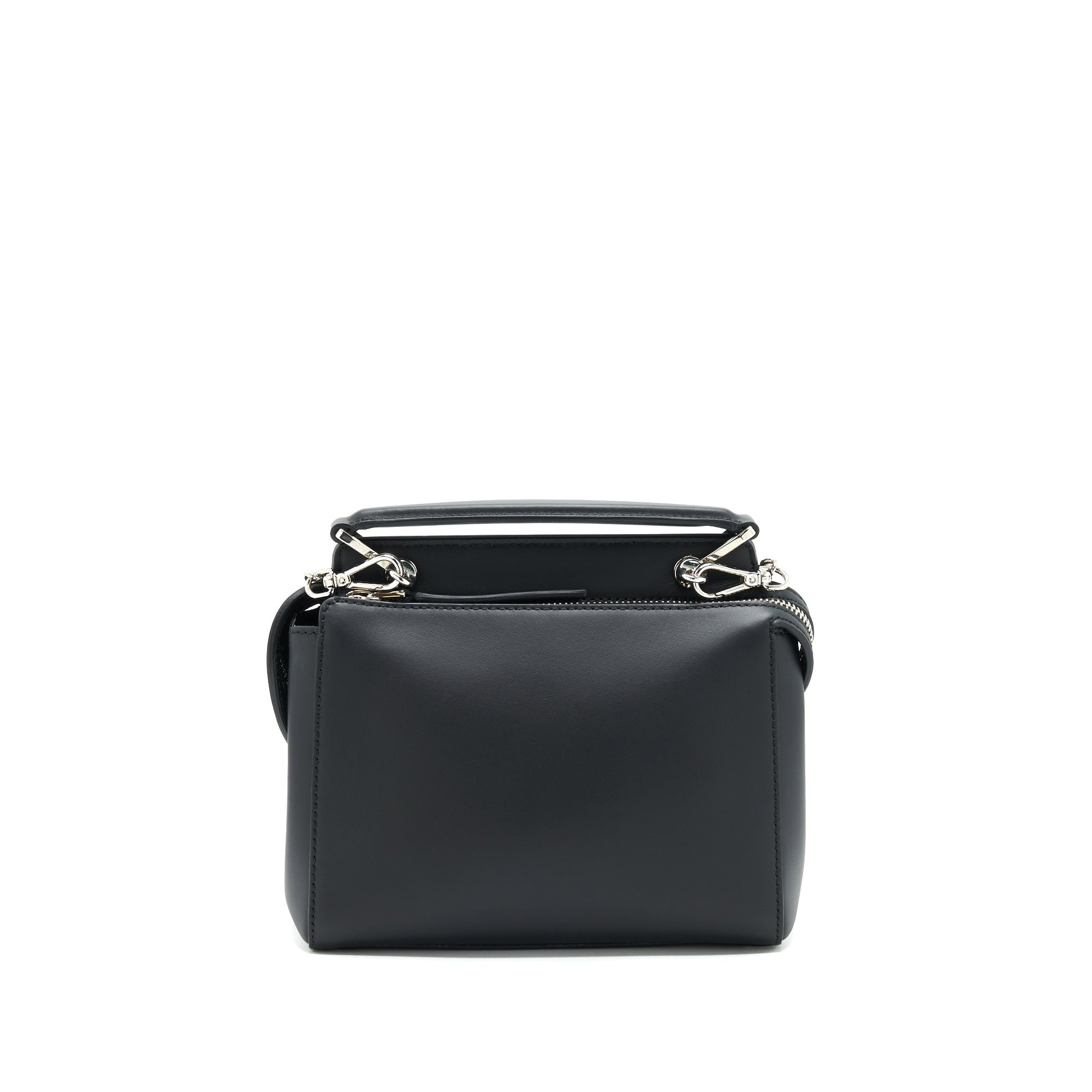 FNDI Dotcom Shoulder Bag Black with Stitch Details
