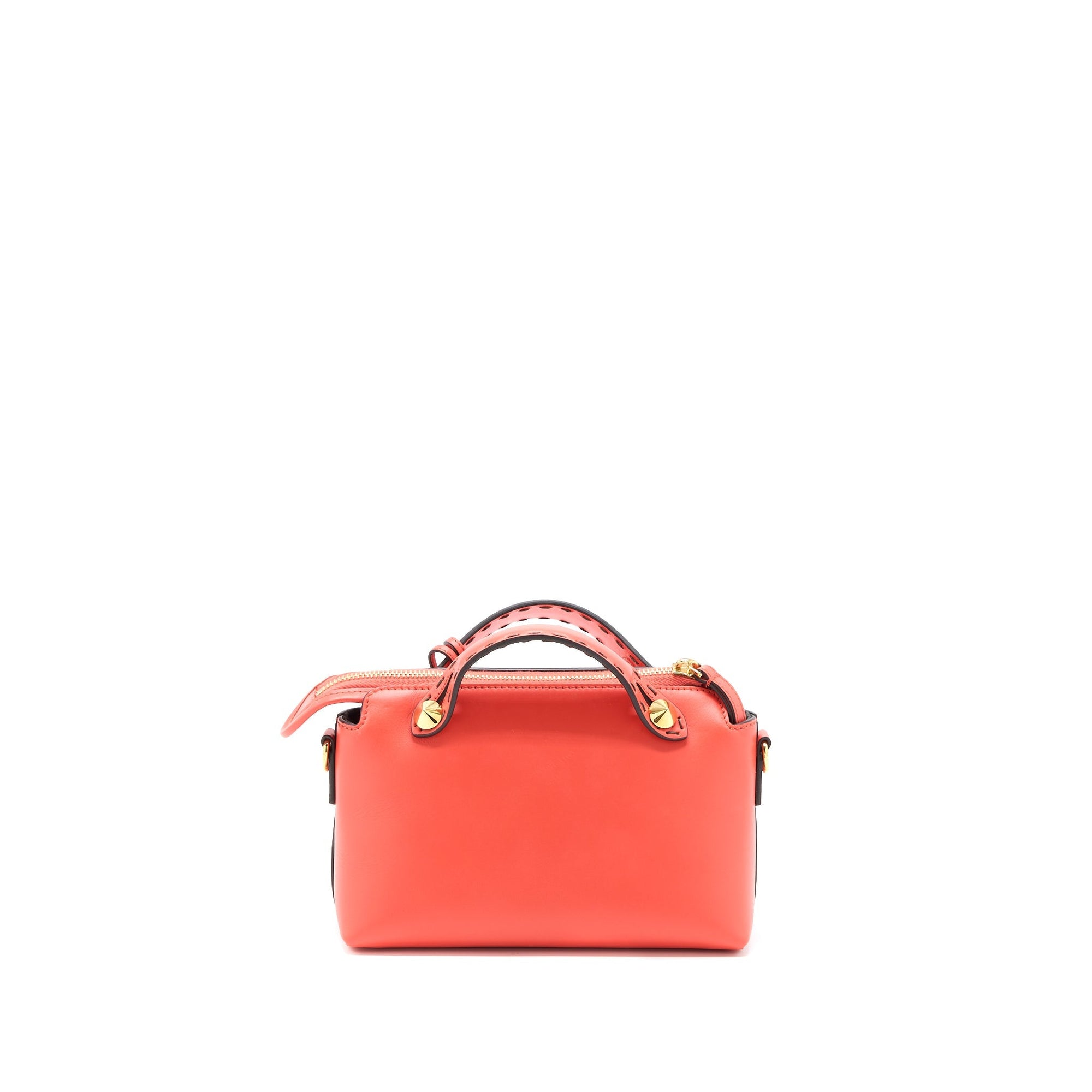 FNDI By The Way Mini Calfskin Red/Orange GHW