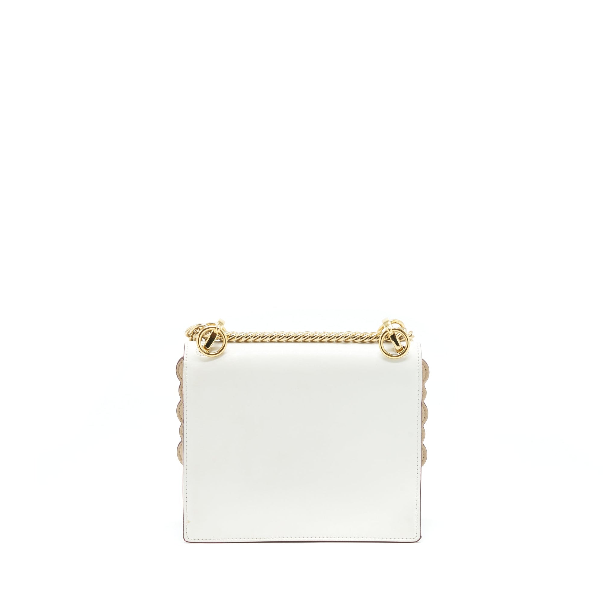 FNDI Kan I Bag White/Multicolour Gold And Silver Hardware