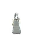 Christian D1OR Cannage Canvas Medium Lady D1OR Grey