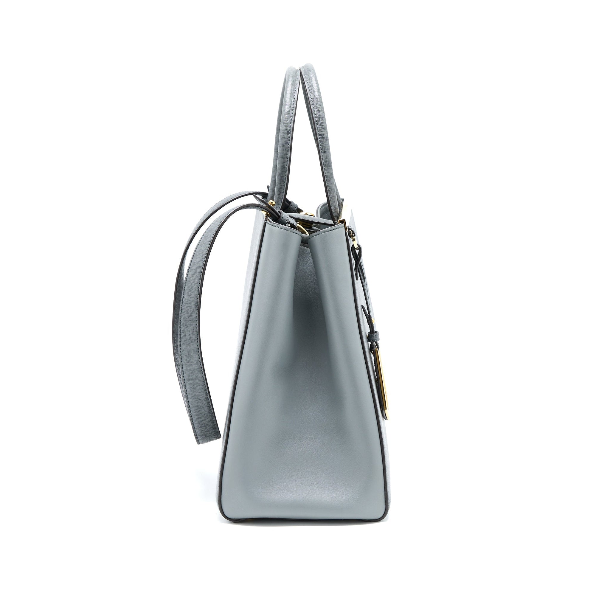 FNDI 2 Jours Large Bag Grey GHW