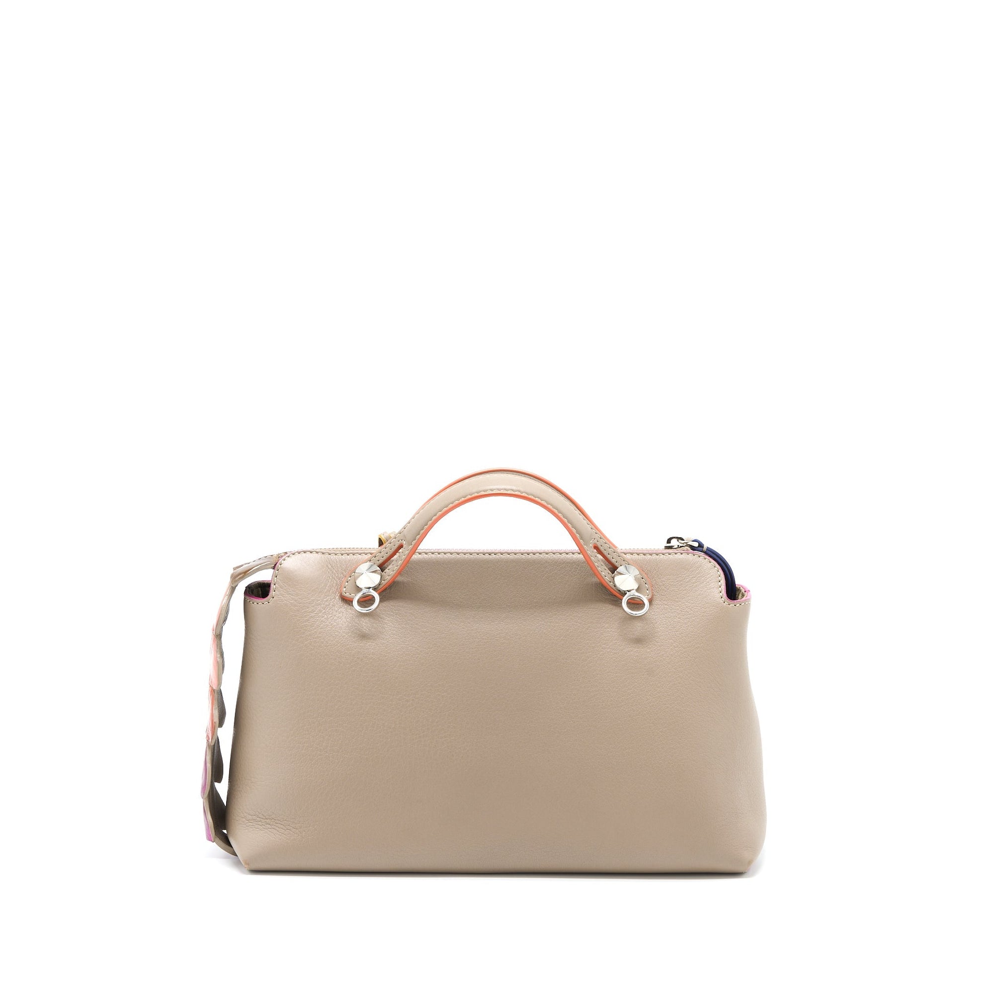 FNDI By The Way Bag Mutilcolour Tail Calfskin Beige SHW
