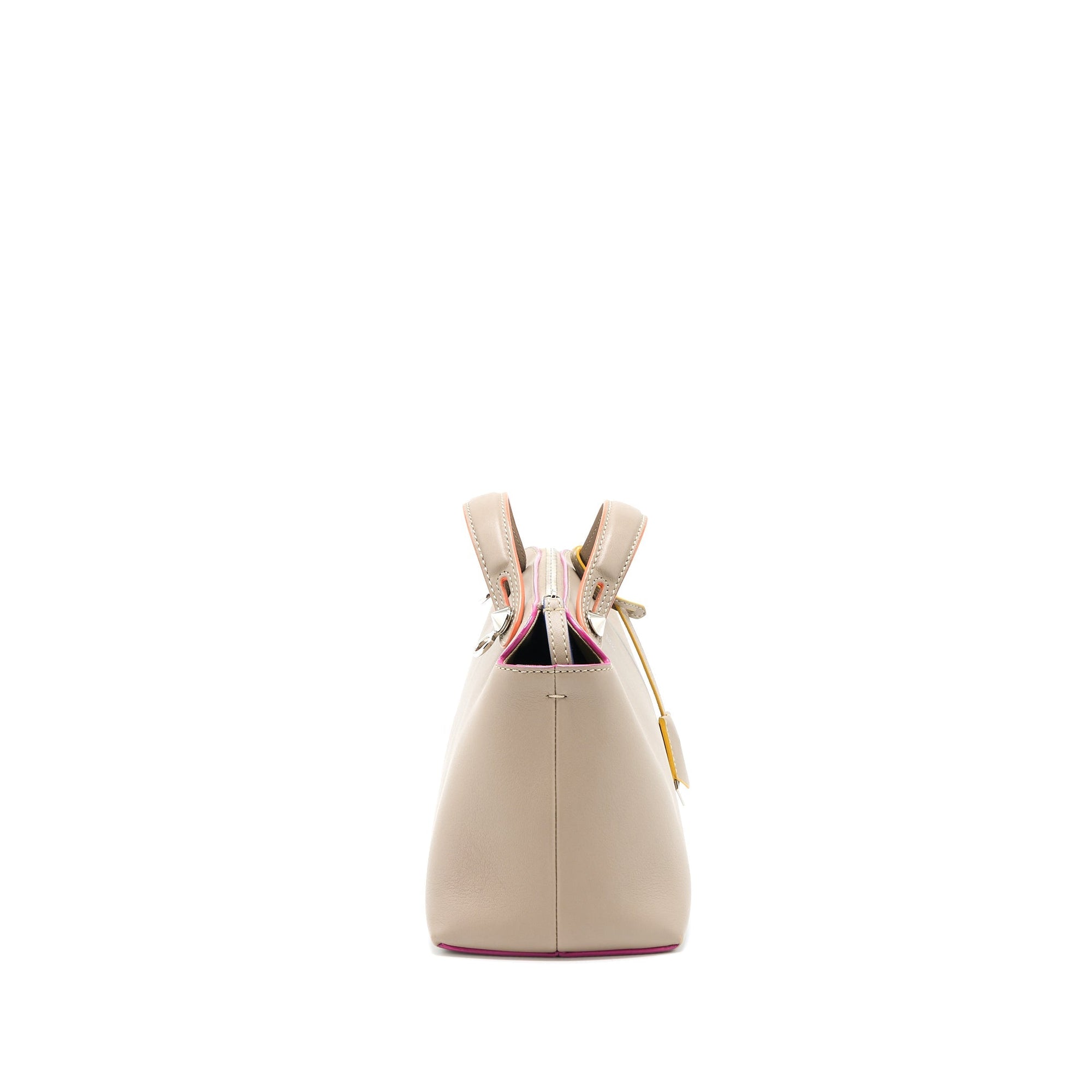 FNDI By The Way Bag Mutilcolour Tail Calfskin Beige SHW