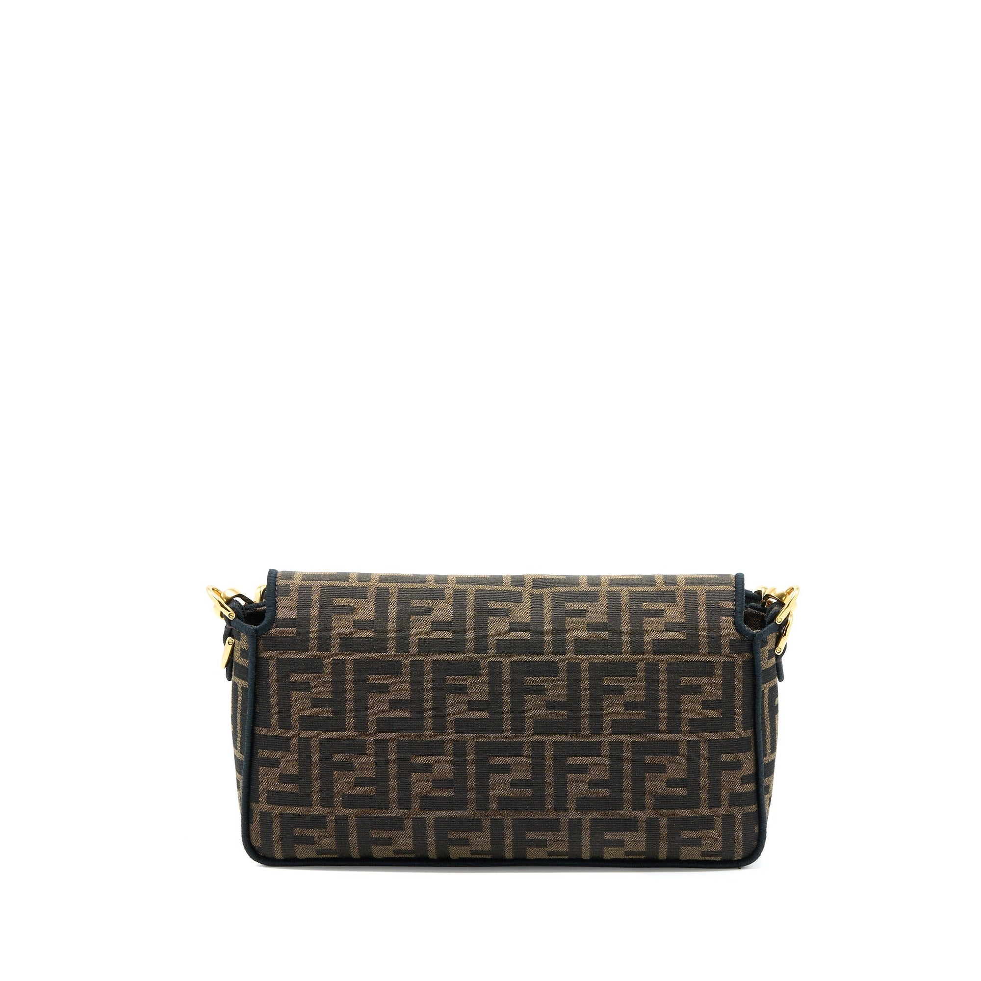 FNDI Baguette Shoulder Bag Canvas GHW