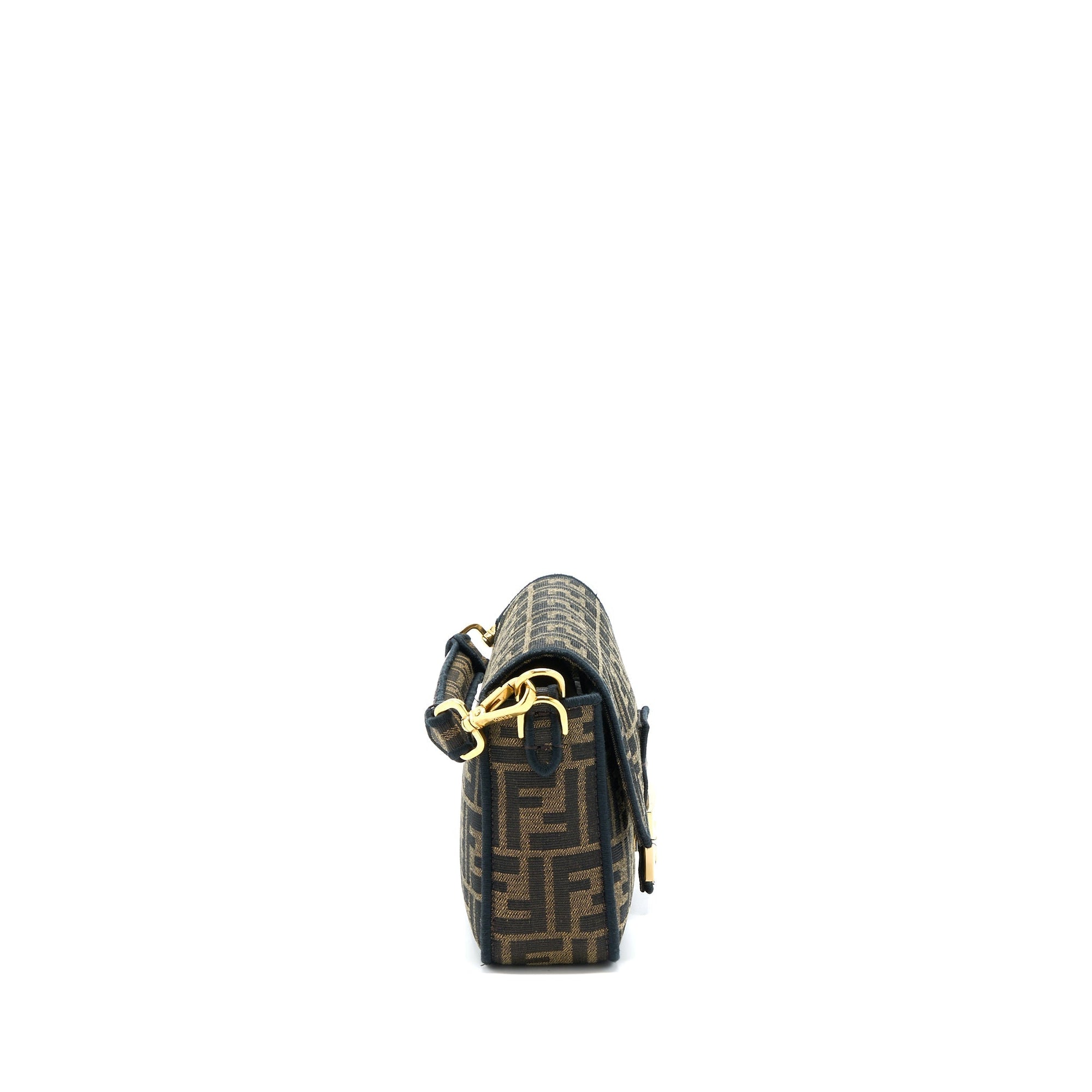 FNDI Baguette Shoulder Bag Canvas GHW