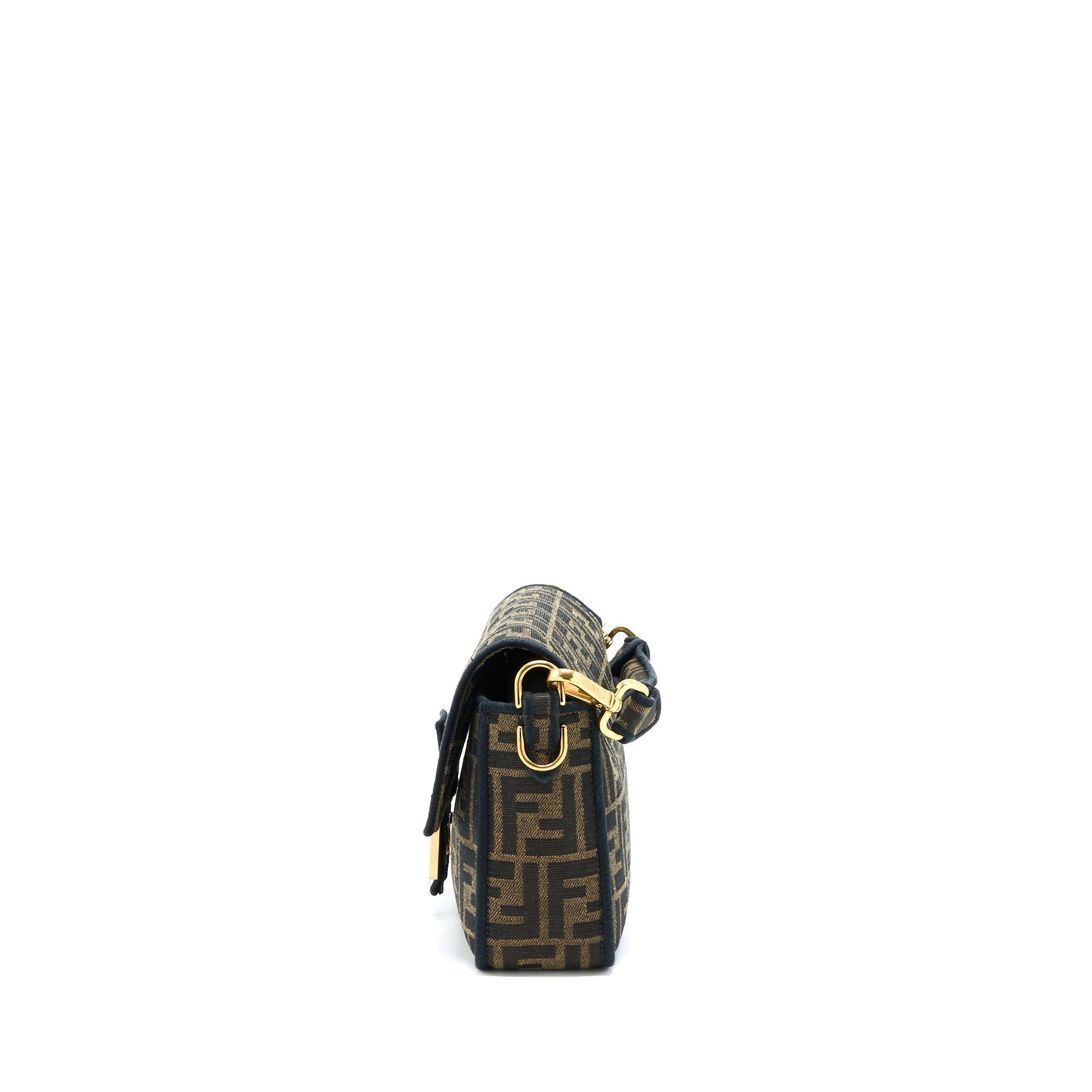 FNDI Baguette Shoulder Bag Canvas GHW