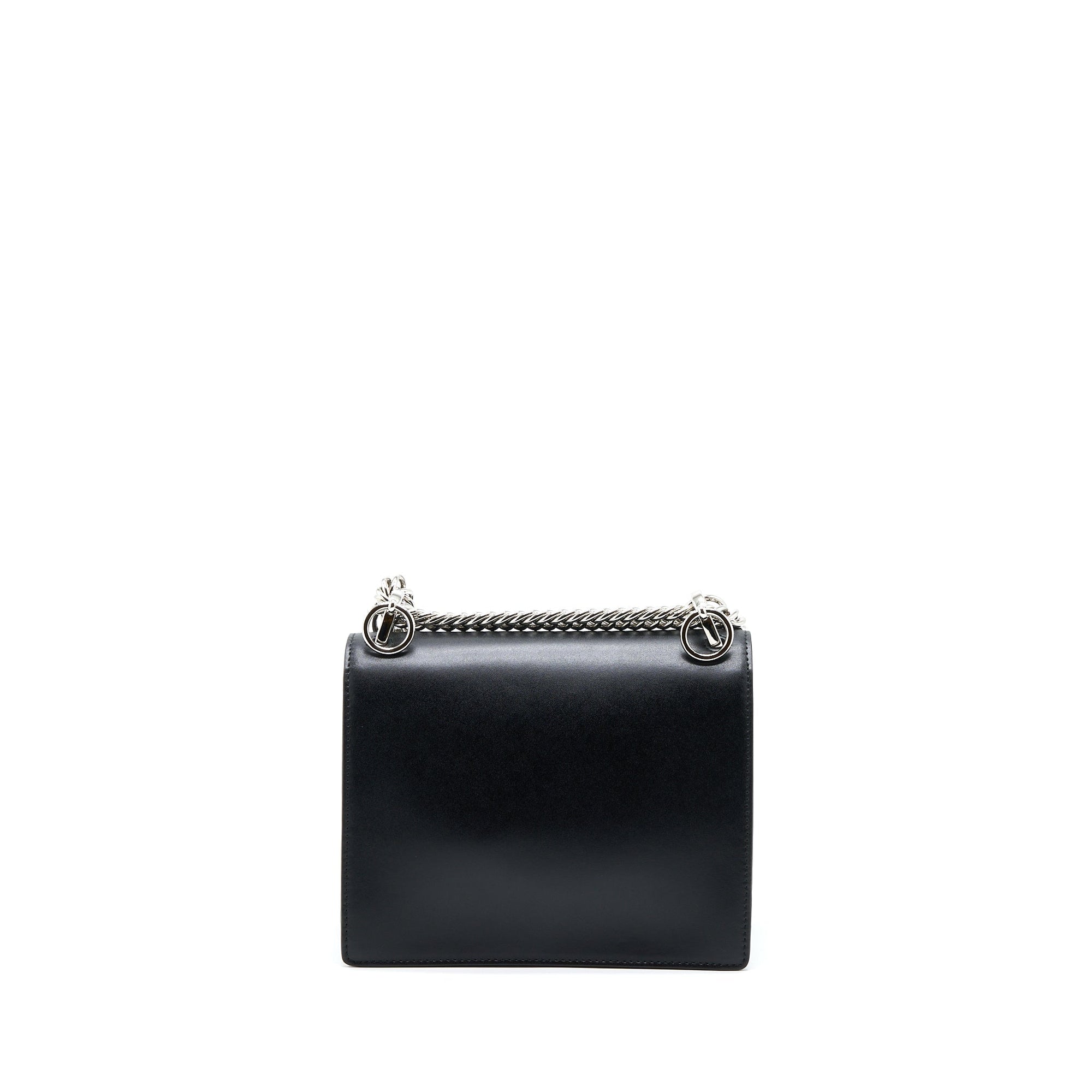 FNDI Kan I Calfskin Black SHW With An Extra Bag Charm