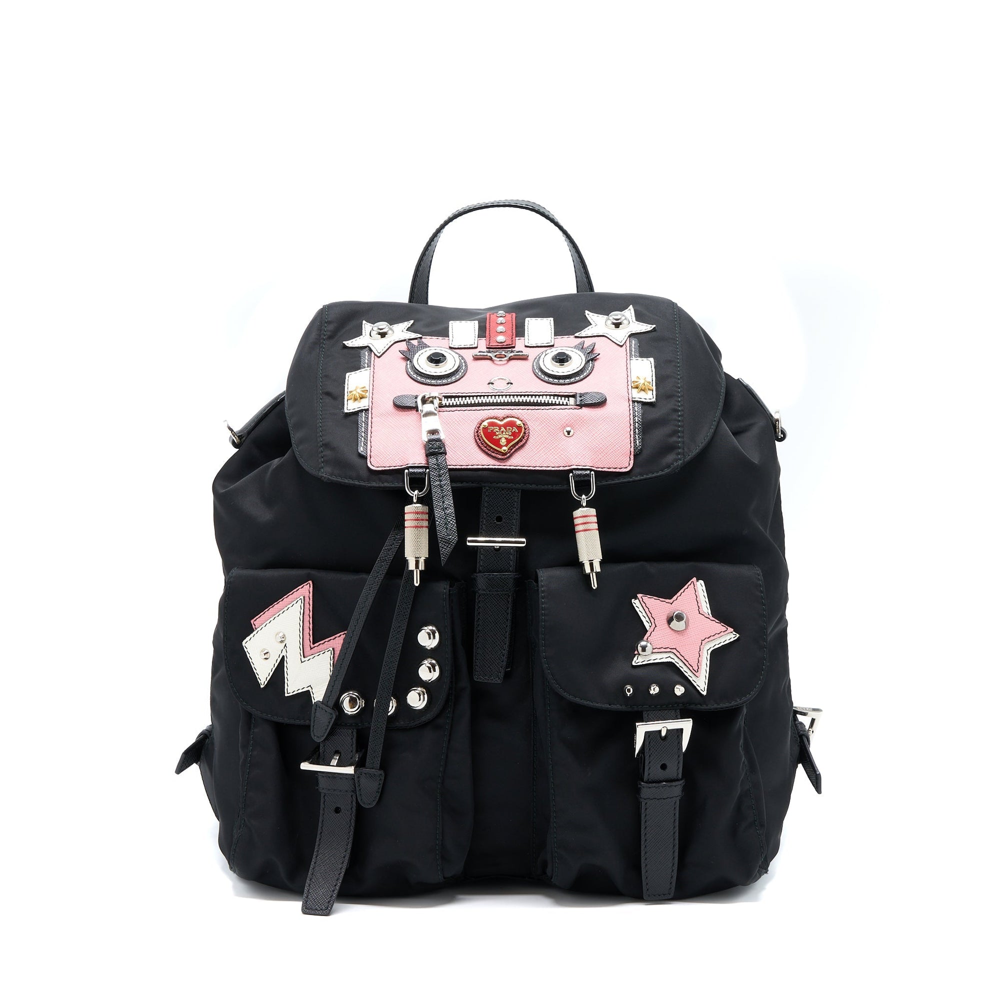 PRD Backpack Nylon Black/ Multicoloured SHW
