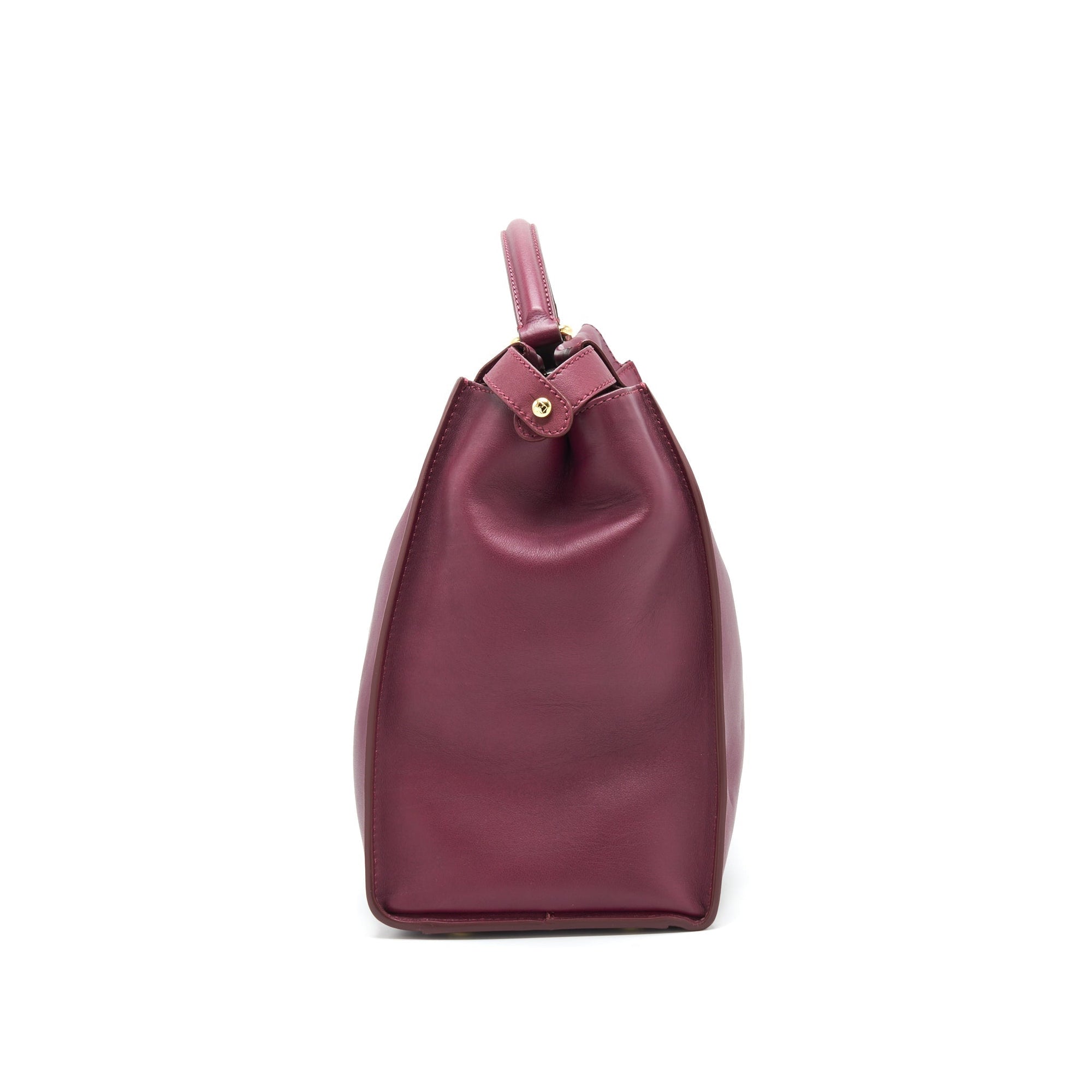 FNDI large Peekaboo Tote Bag Dark Red