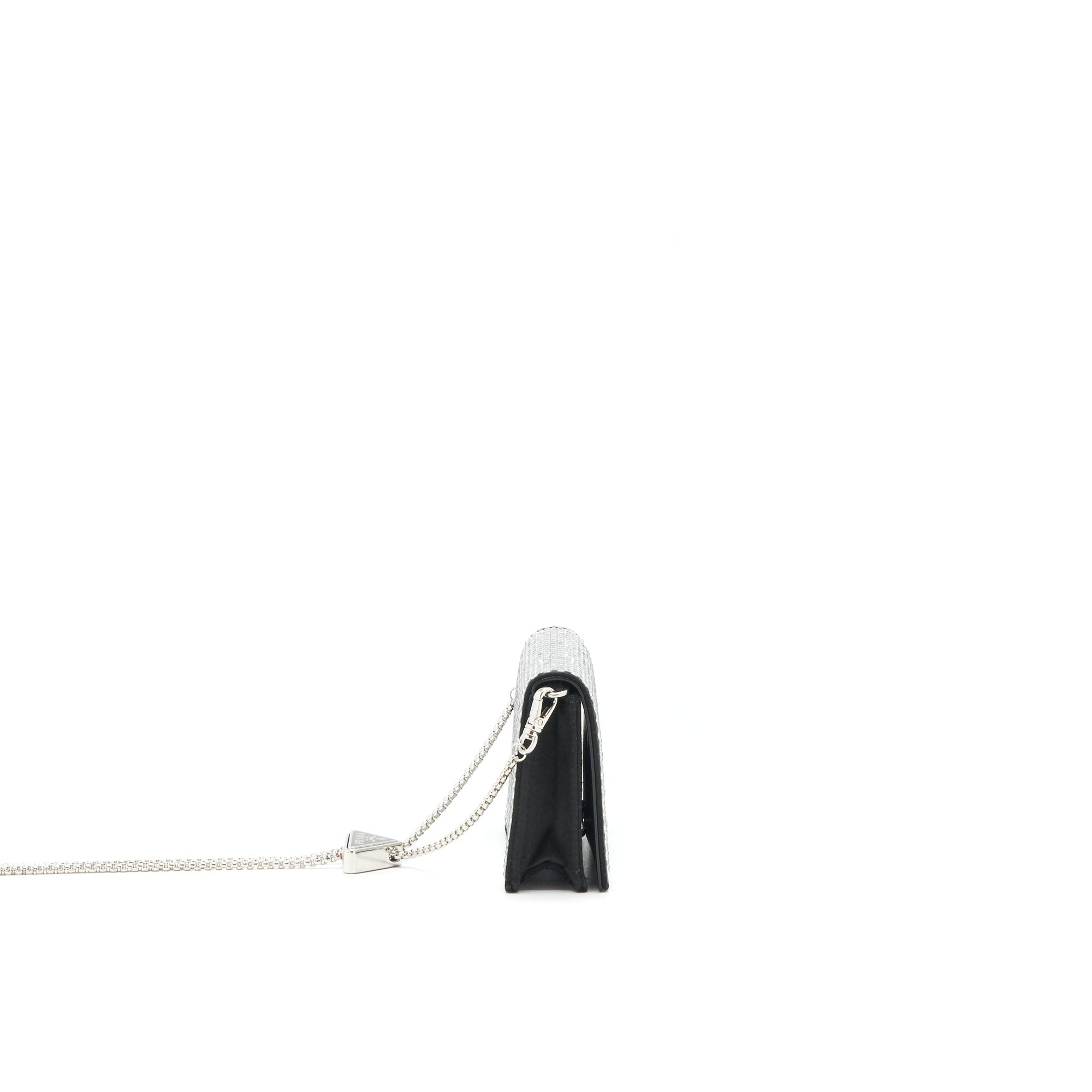PRD Crystal Card Holder with Chain black