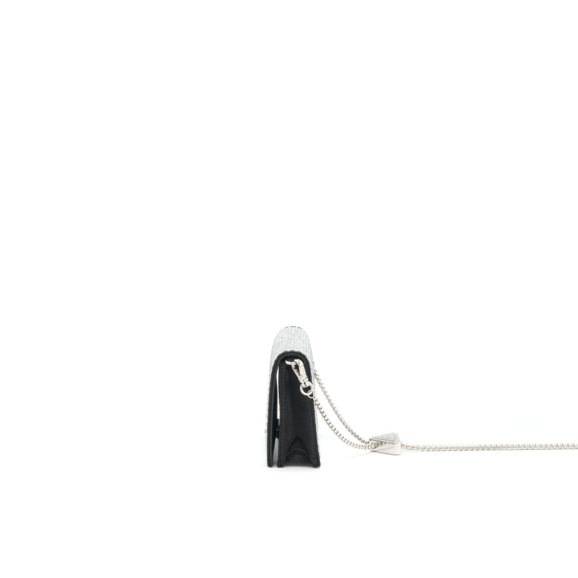 PRD Crystal Card Holder with Chain black