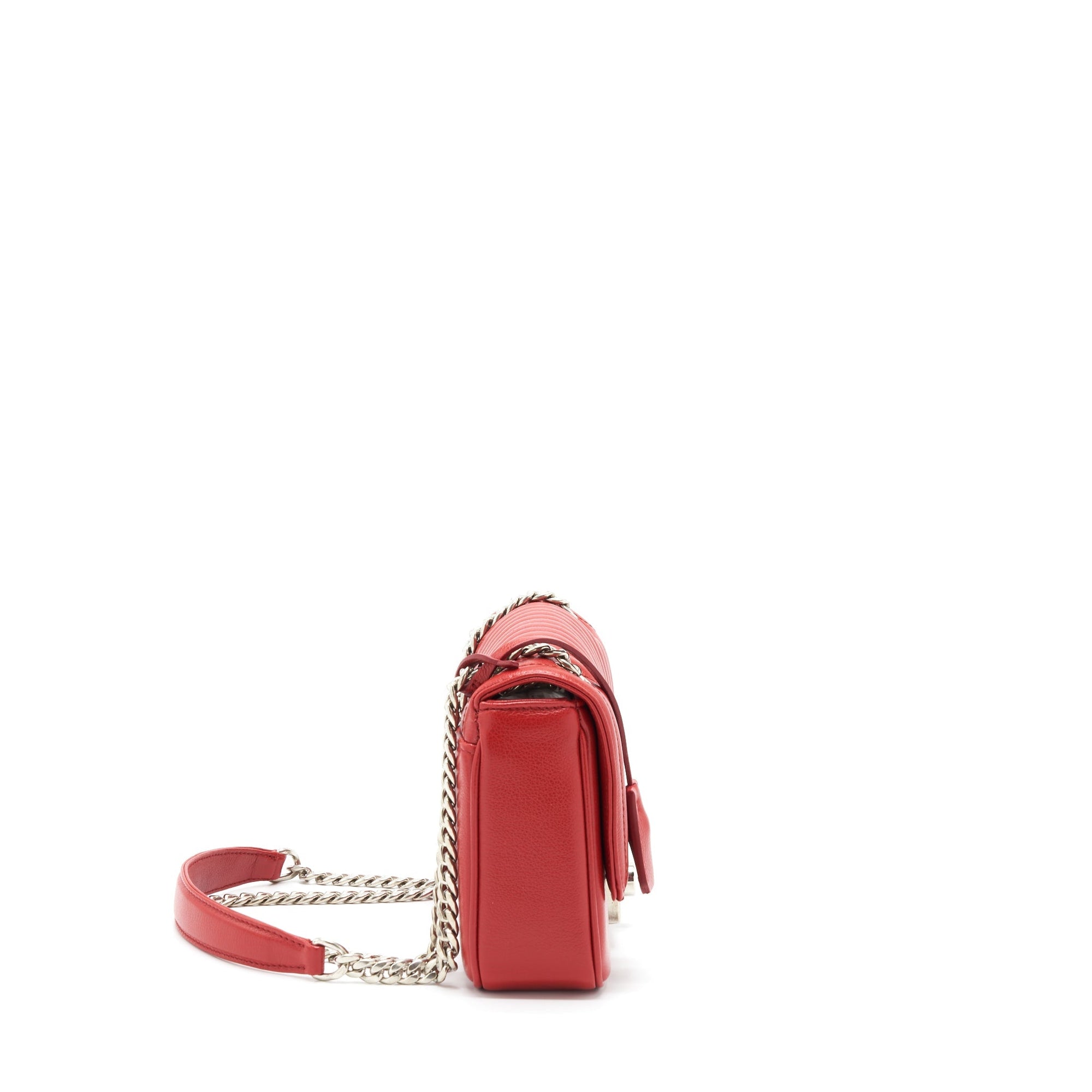 PRD Glacé Crossbody Bag Calfskin Red SHW