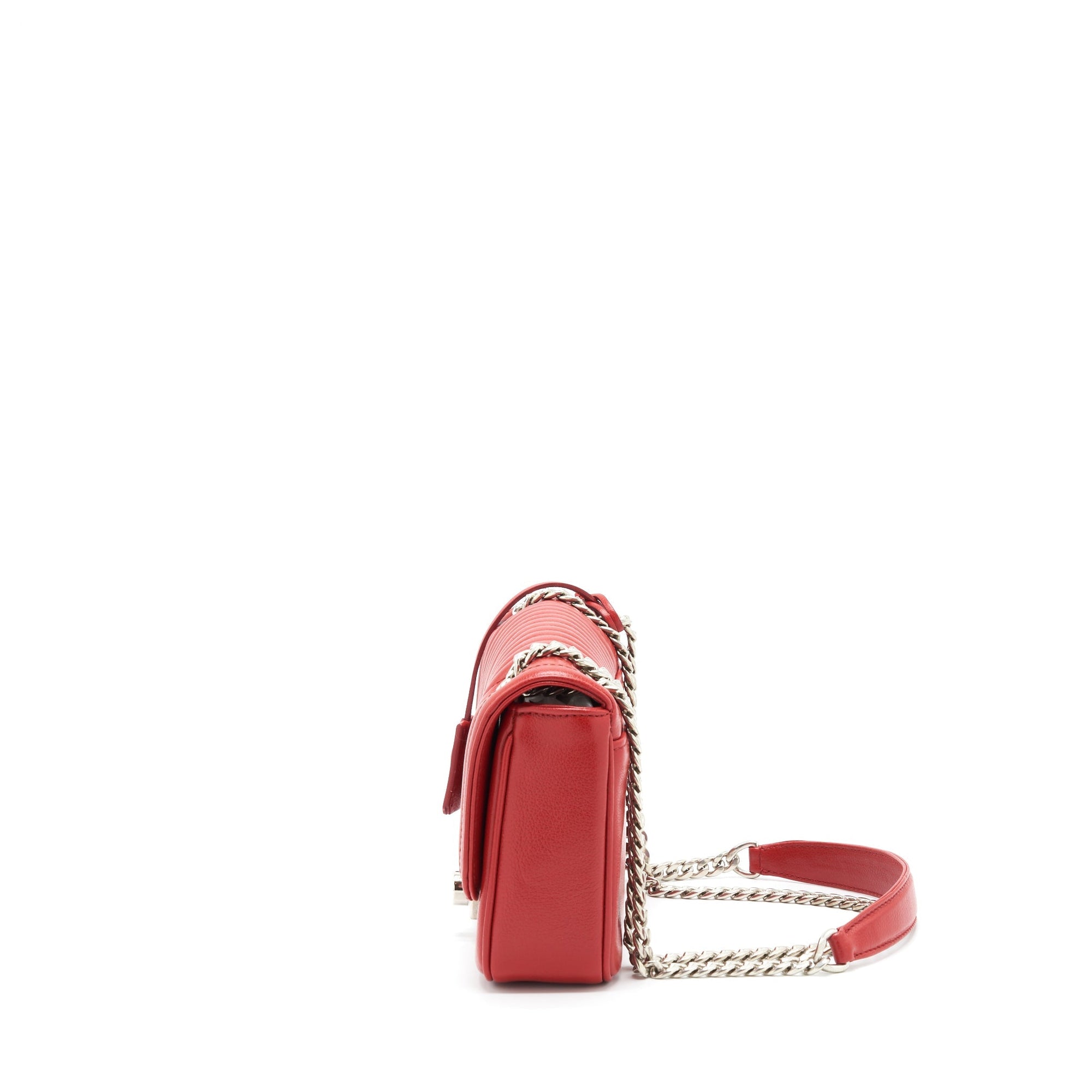 PRD Glacé Crossbody Bag Calfskin Red SHW