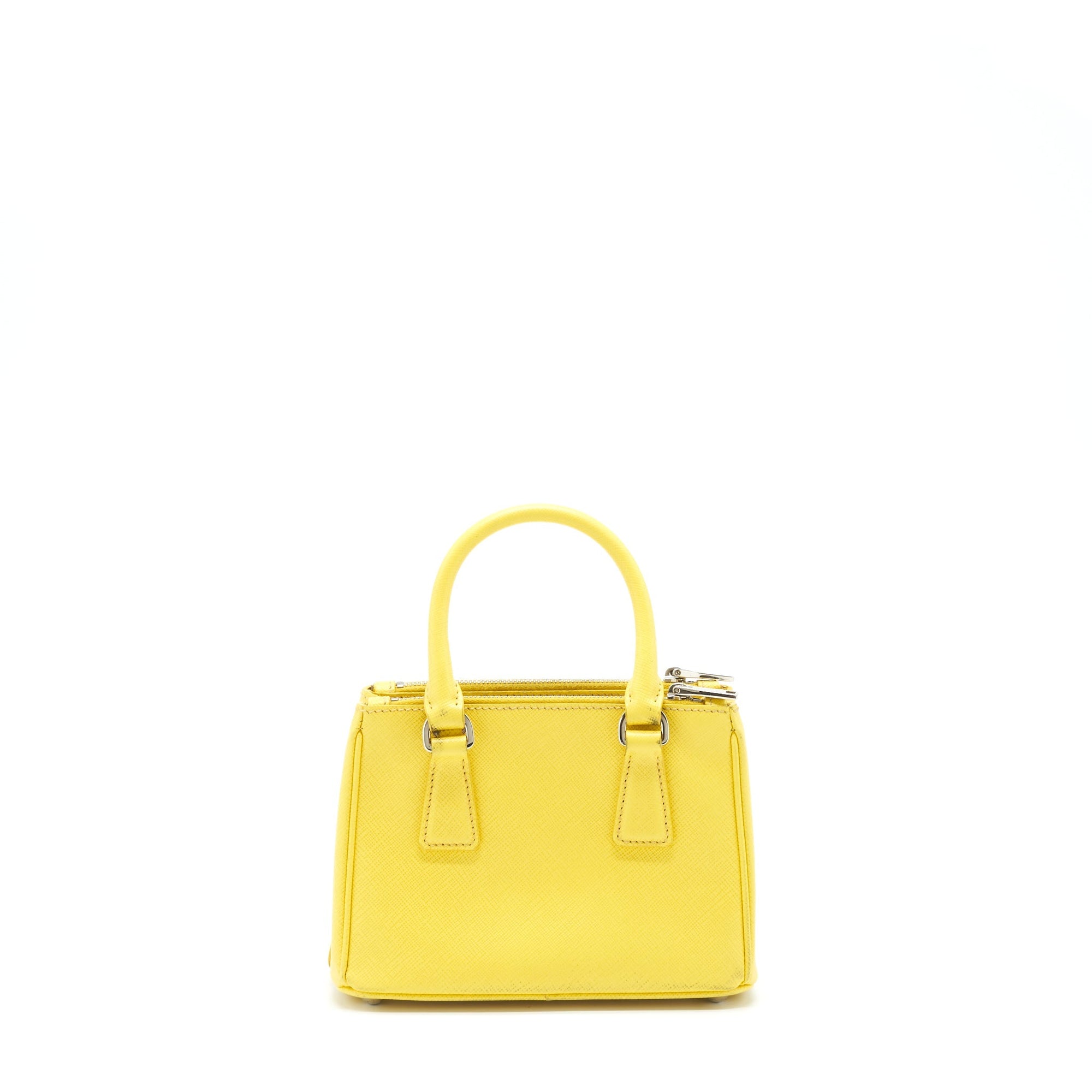 PRD Galleria Mini Tote Saffiano Lux Yellow SHW