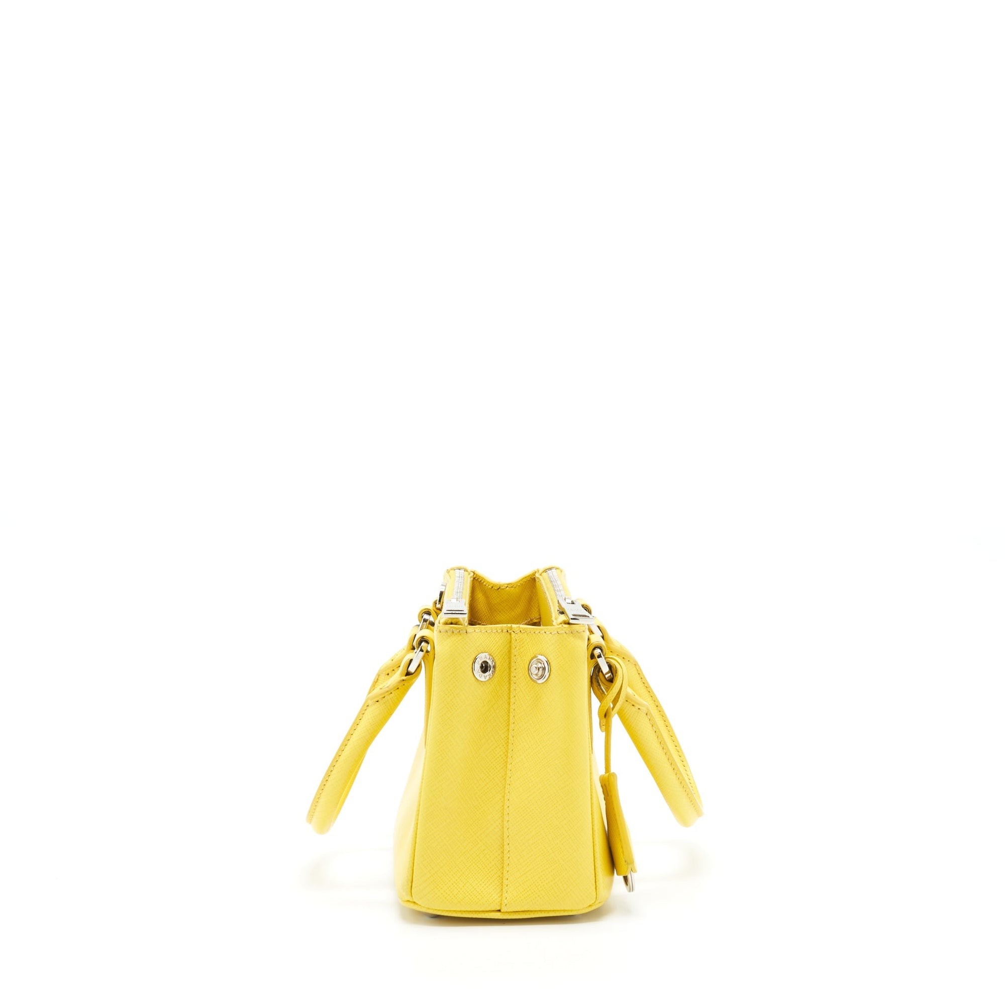 PRD Galleria Mini Tote Saffiano Lux Yellow SHW