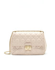 Christian D1OR Cannage Leather Miss D1OR Flap Bag in Light pink LGHW