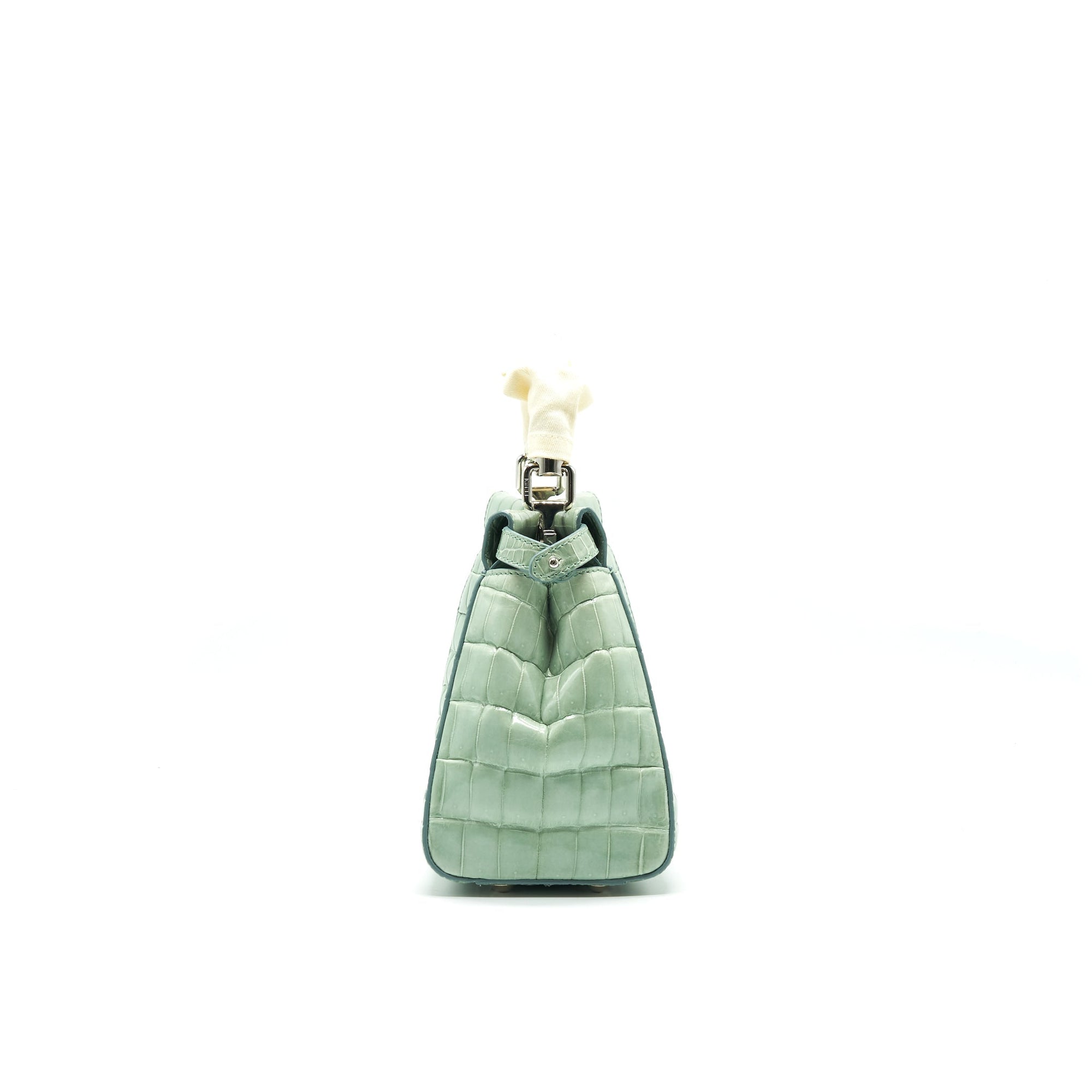 FNDI CROCODILE PEEKABOO ICONIC MINI MINT GREEN
