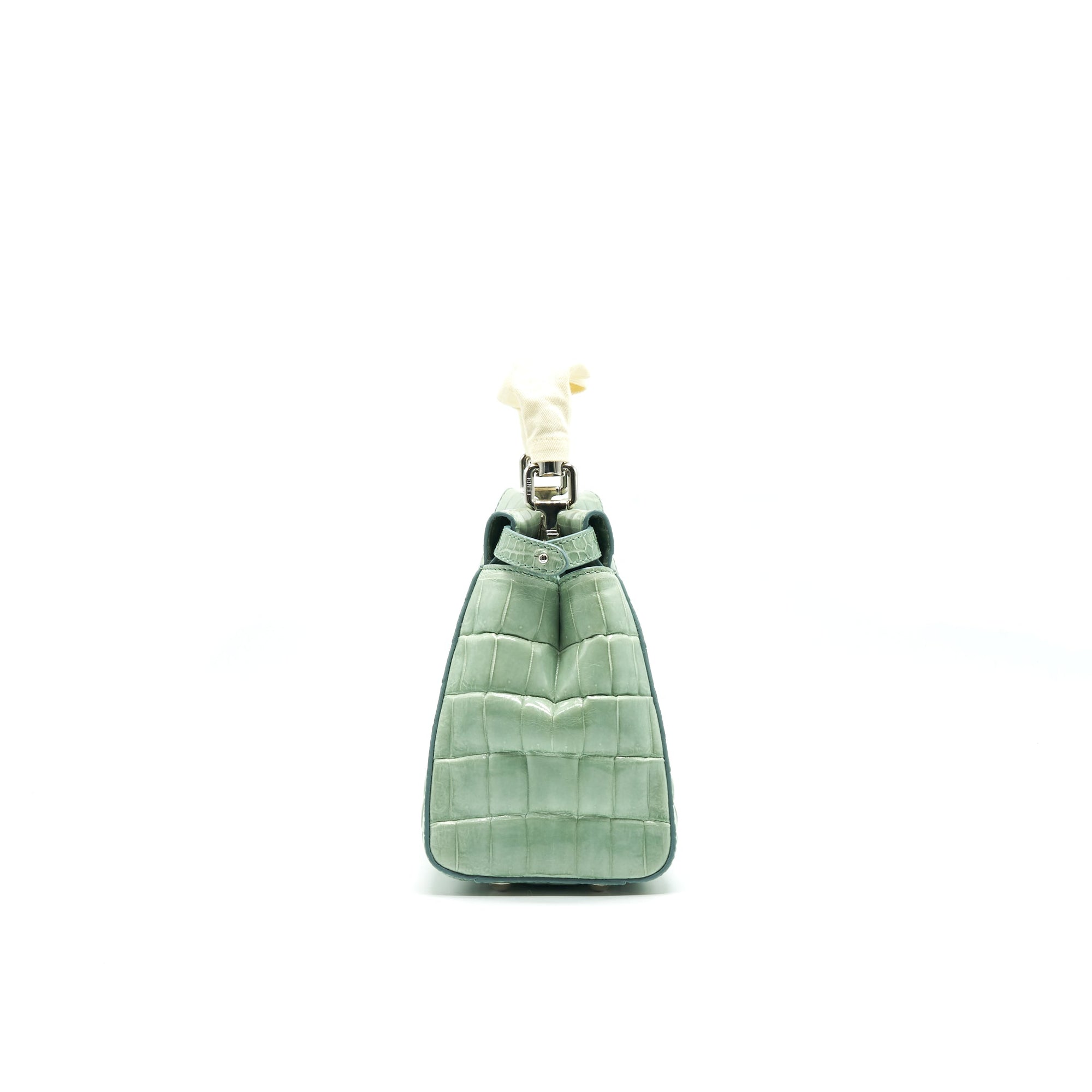 FNDI CROCODILE PEEKABOO ICONIC MINI MINT GREEN