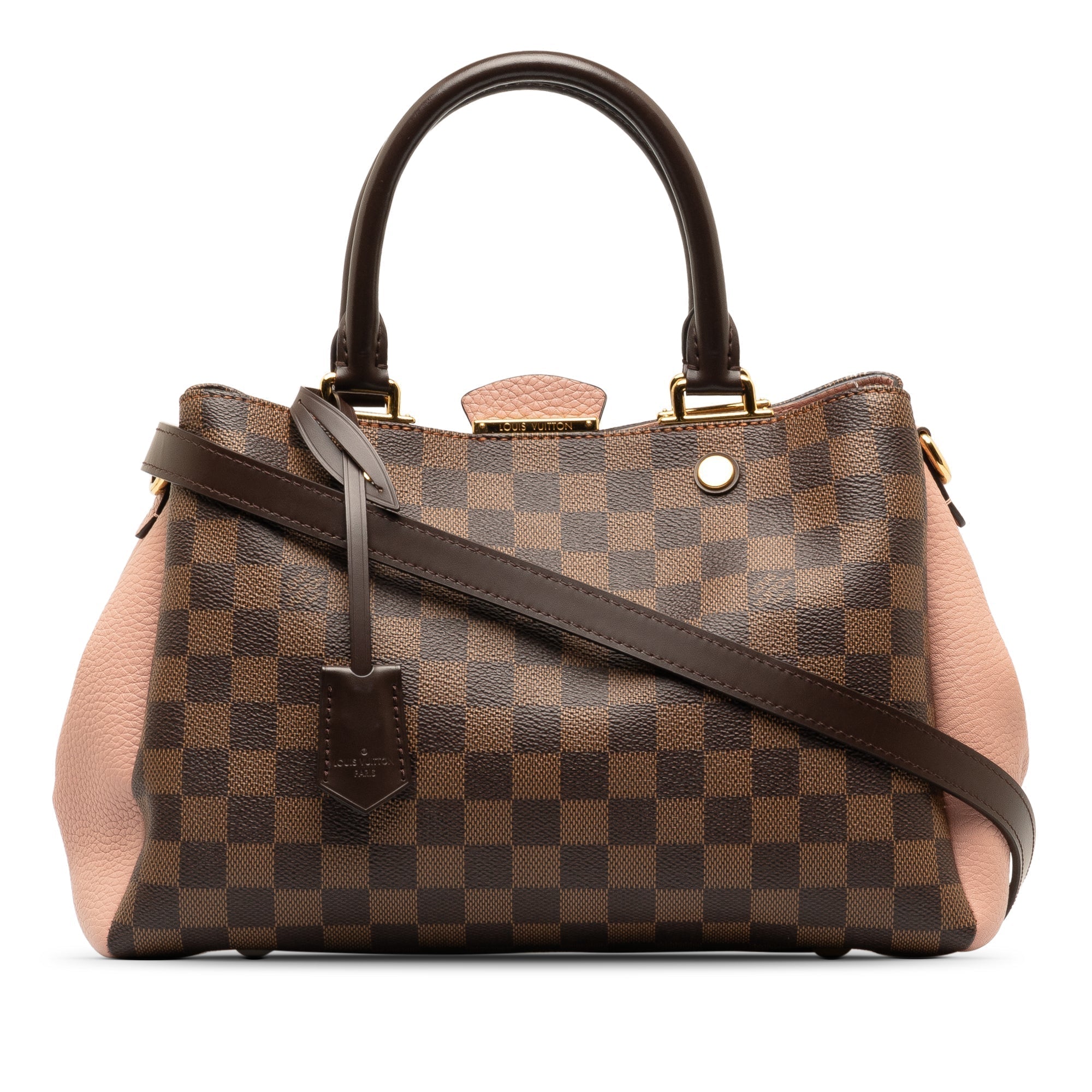 Brown LV Damier Ebene Brittany Satchel
